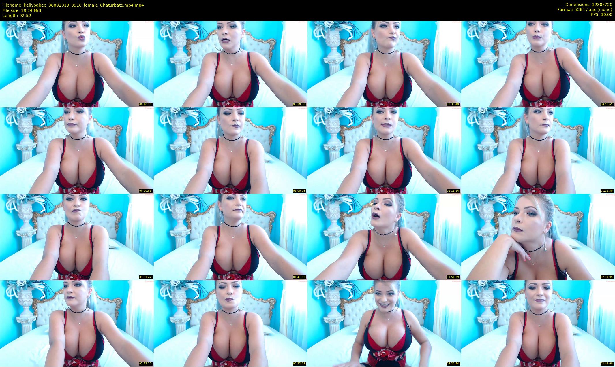 kellybabee — 3 minute Chaturbate female cam show recording, 720p, Sep 6, 2019