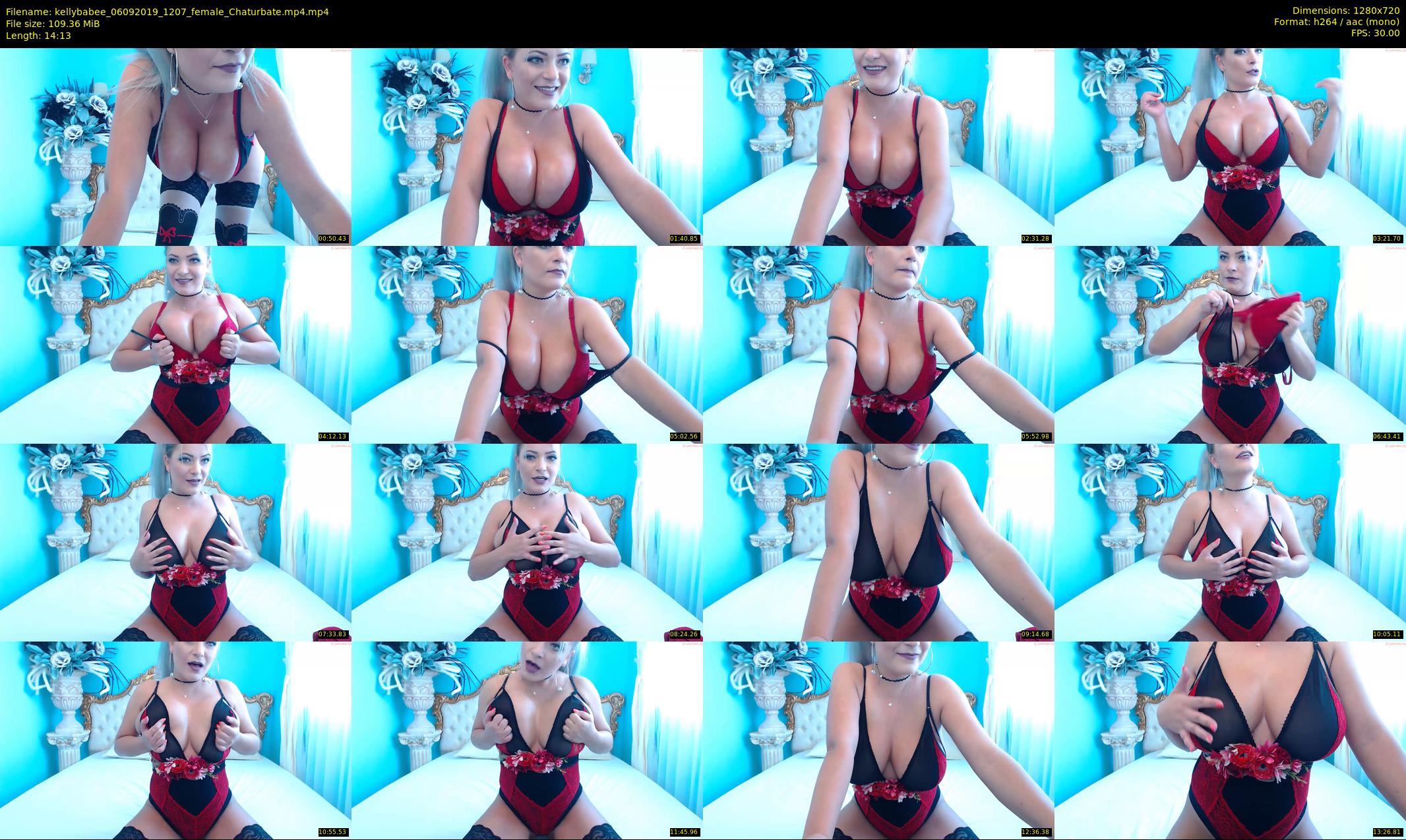 kellybabee — 15 minute Chaturbate female cam show recording, 720p, Sep 6, 2019