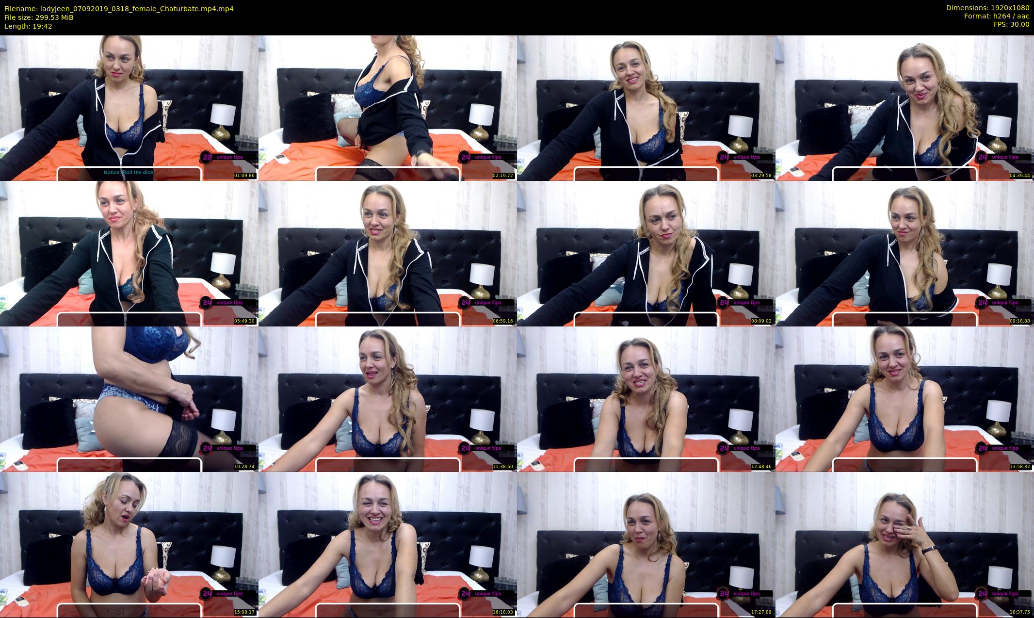 ladyjeen — 20 minute Chaturbate female cam show recording, 1080p, Sep 7, 2019