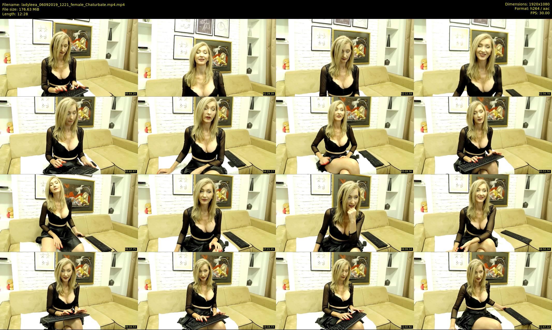 ladyleea — 13 minute Chaturbate female cam show recording, 1080p, Sep 6, 2019