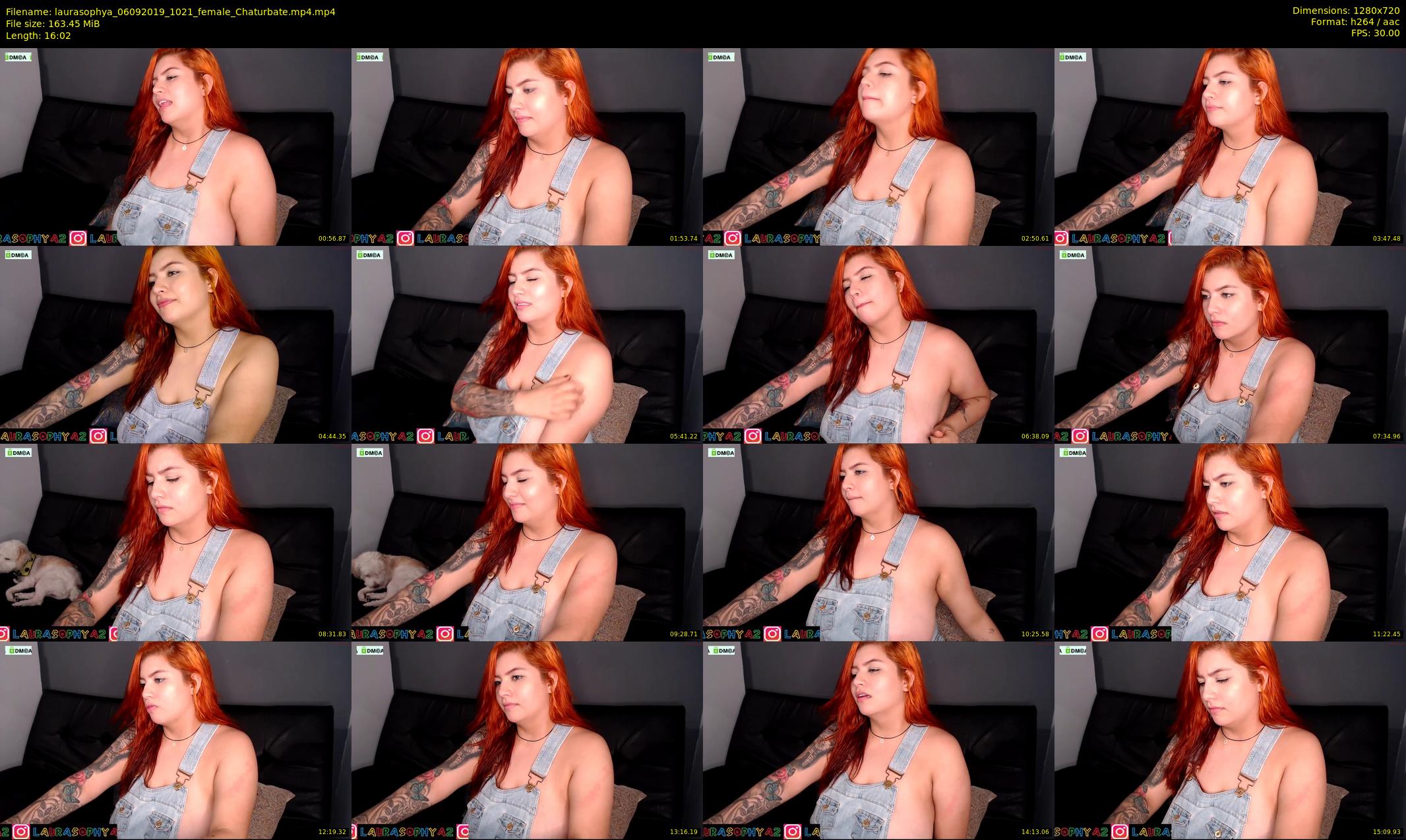 laurasophya — 17 minute Chaturbate female cam show recording, 720p, Sep 6, 2019