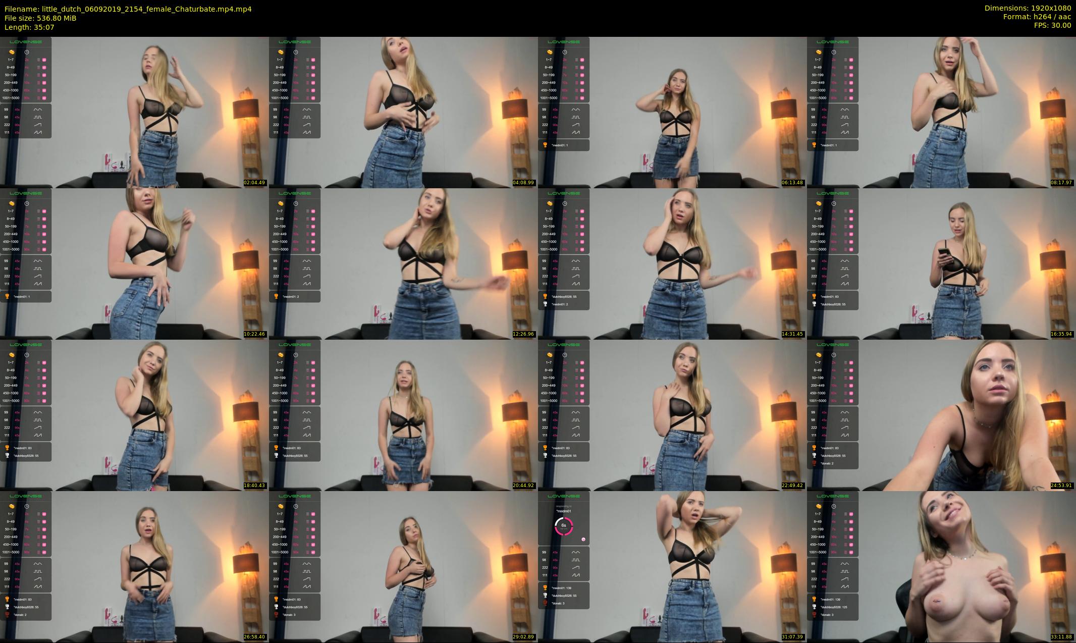 little_dutch — 36 minute Chaturbate female cam show recording, 1080p, Sep 6, 2019