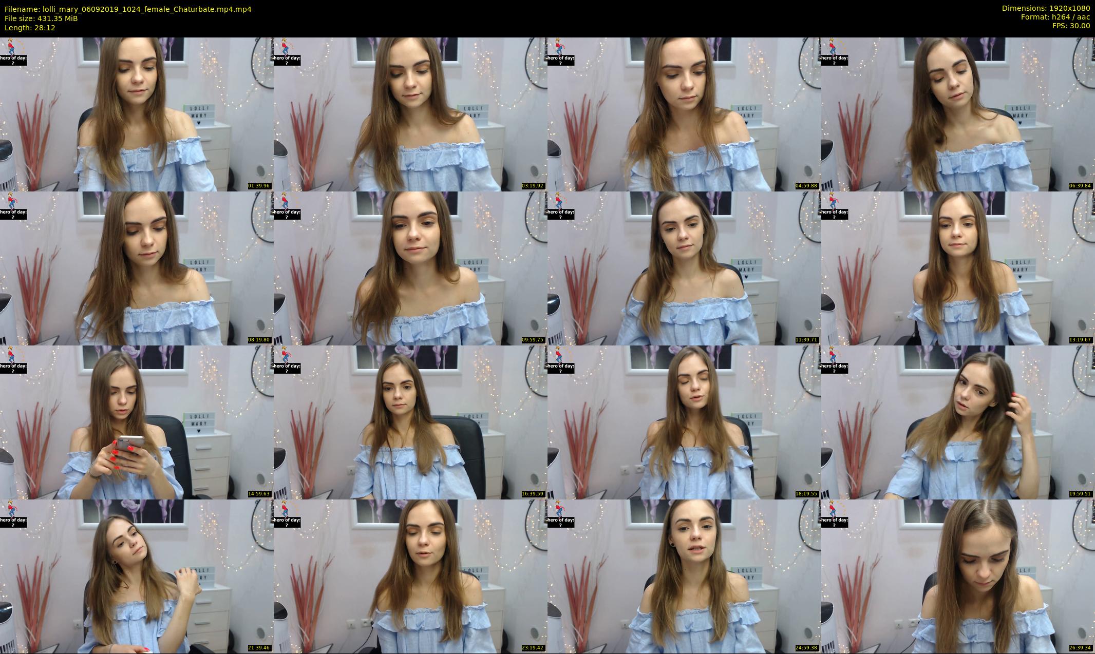 lolli_mary — 29 minute Chaturbate female cam show recording, 1080p, Sep 6, 2019