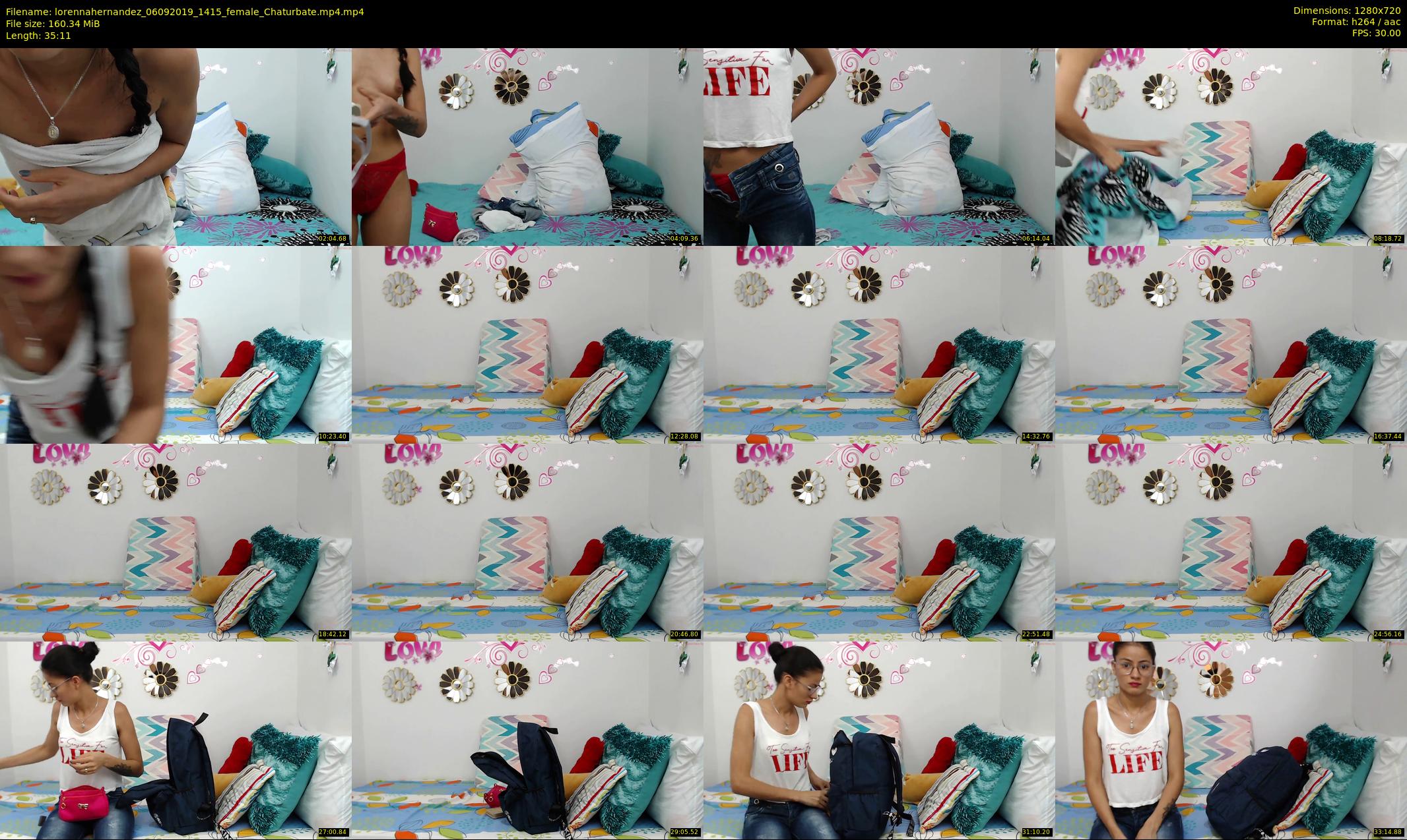 lorennahernandez — 36 minute Chaturbate female cam show recording, 720p, Sep 6, 2019