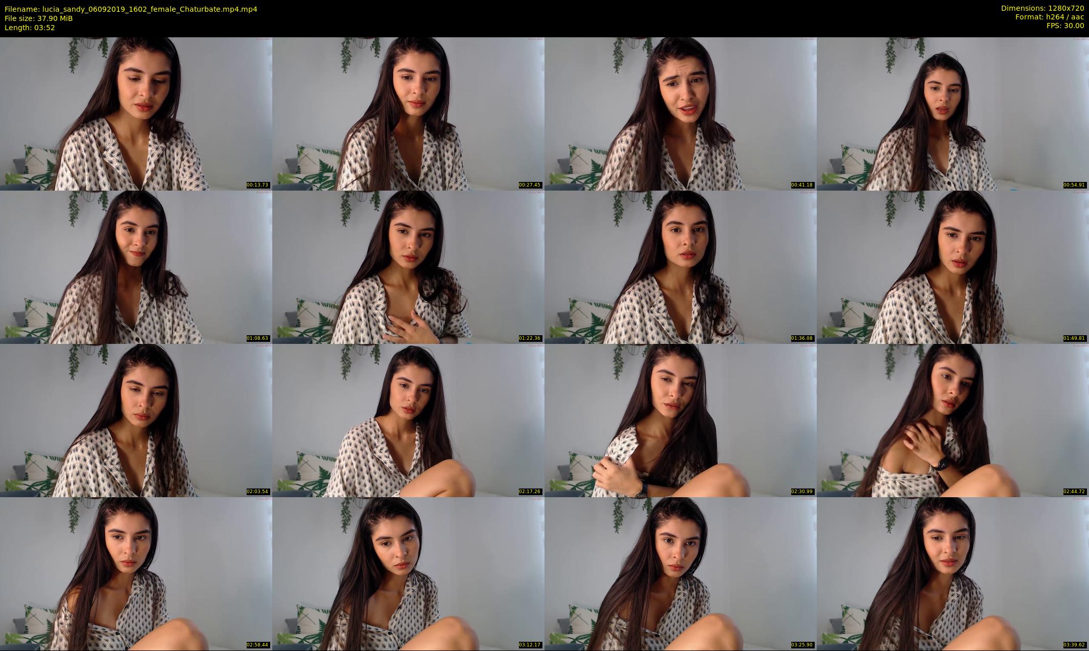 lucia_sandy — 4 minute Chaturbate female cam show recording, 720p, Sep 6, 2019