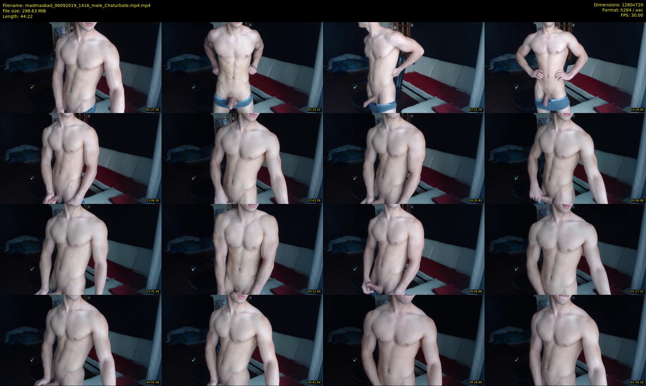 madmaxbad — 45 minute Chaturbate male cam show recording, 720p, Sep 6, 2019