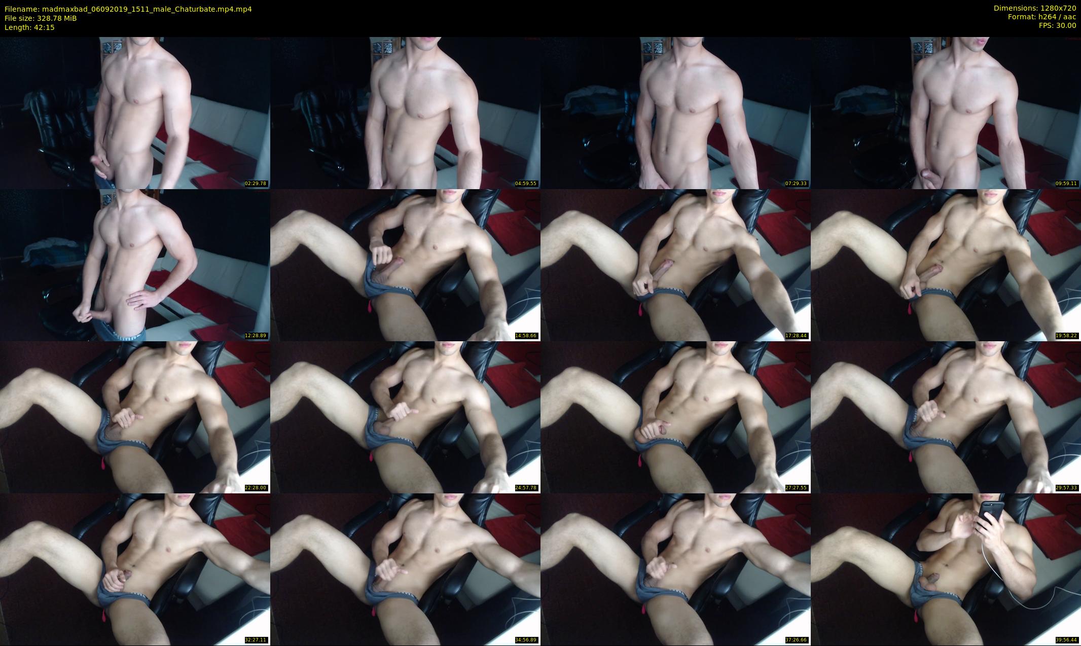 madmaxbad — 43 minute Chaturbate male cam show recording, 720p, Sep 6, 2019