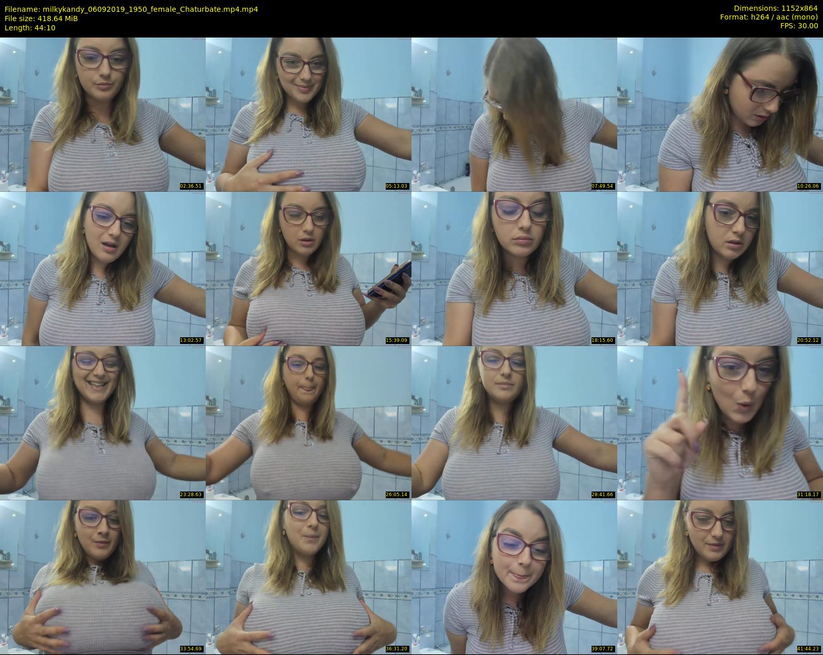 milkykandy — 45 minute Chaturbate female cam show recording, 720p, Sep 6, 2019