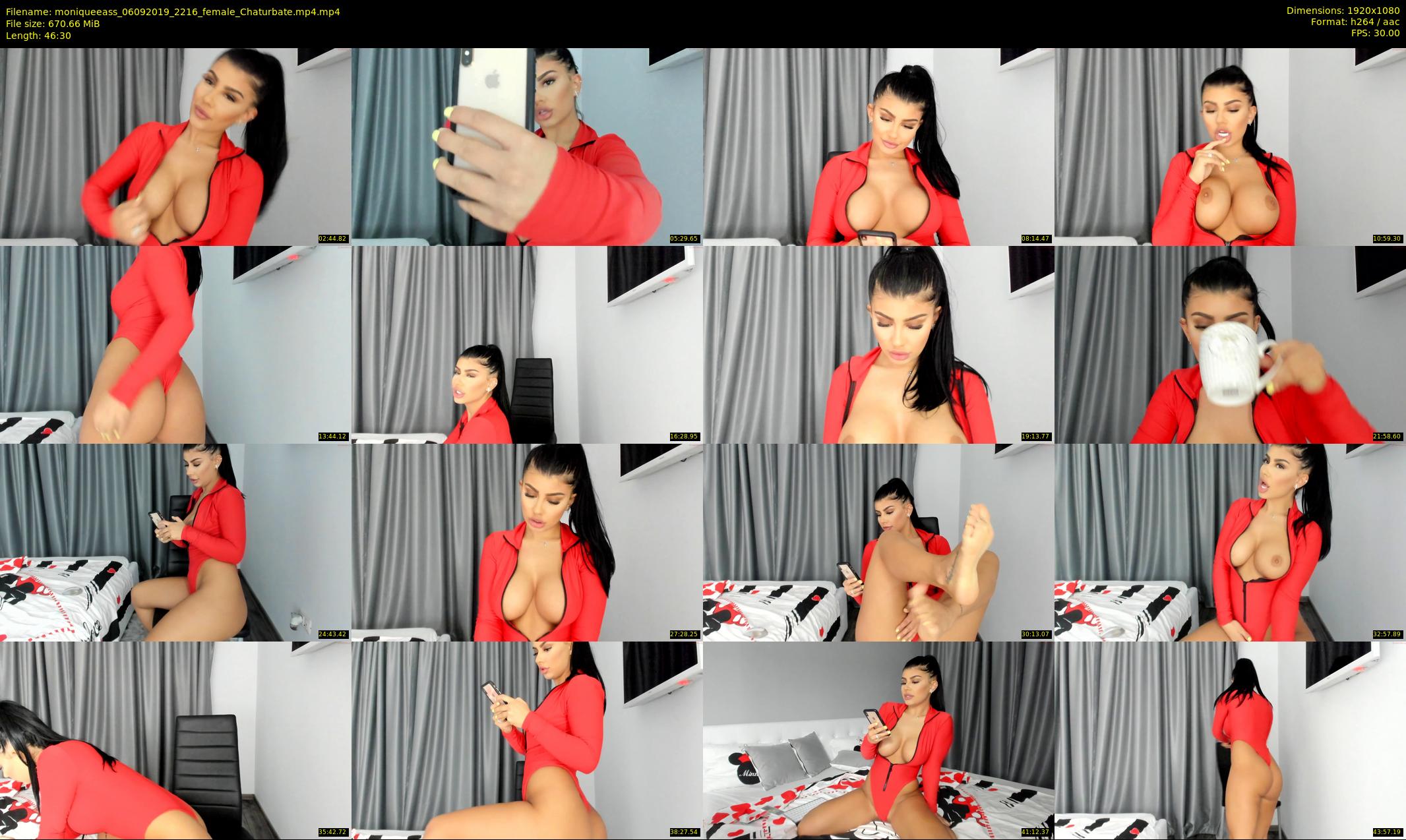 moniqueeass — 47 minute Chaturbate female cam show recording, 1080p, Sep 6, 2019