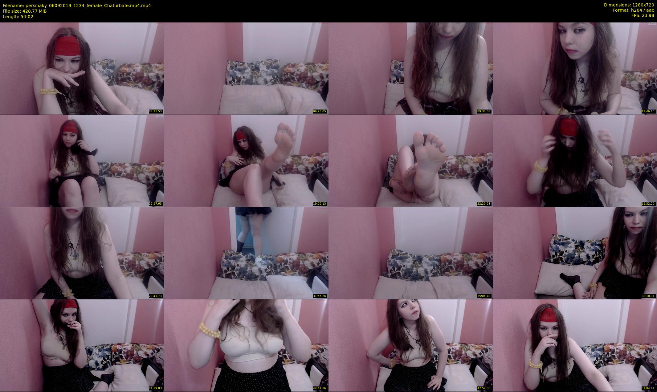 persinaky — 55 minute Chaturbate female cam show recording, 720p, Sep 6, 2019