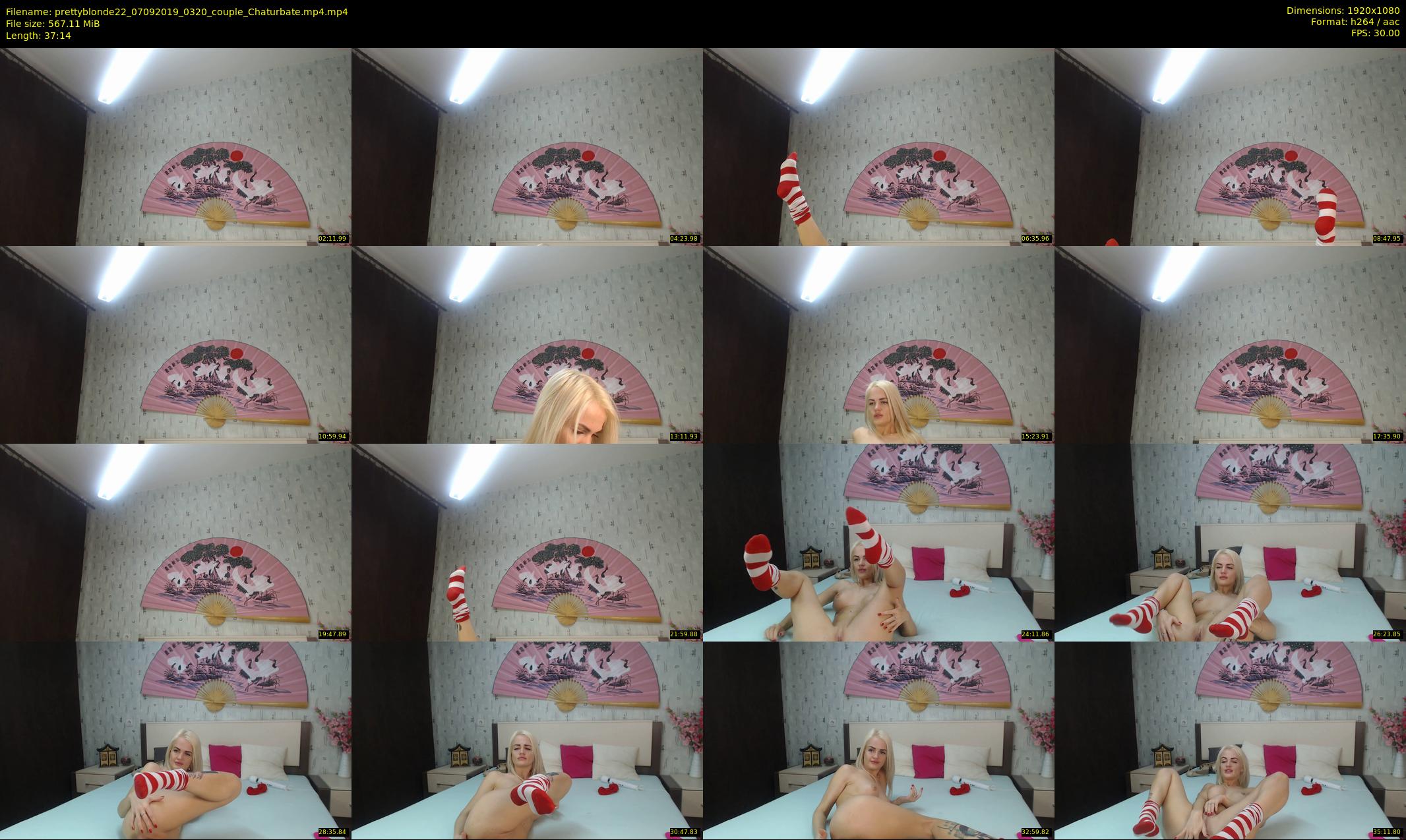 prettyblonde22 — 38 minute Chaturbate female cam show recording, 1080p, Sep 7, 2019
