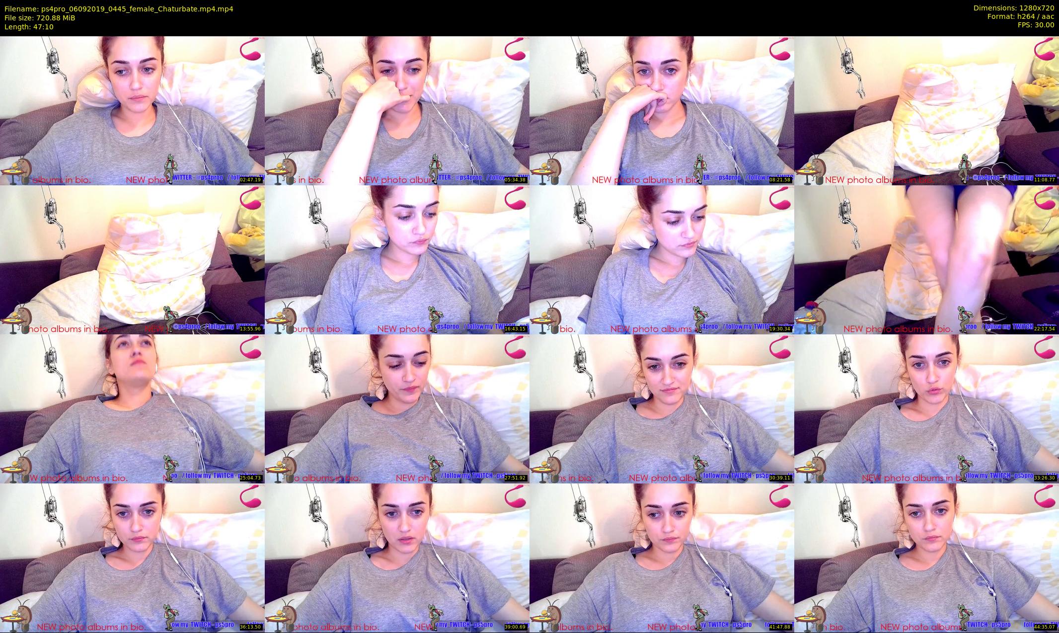 ps4pro — 48 minute Chaturbate female cam show recording, 720p, Sep 6, 2019