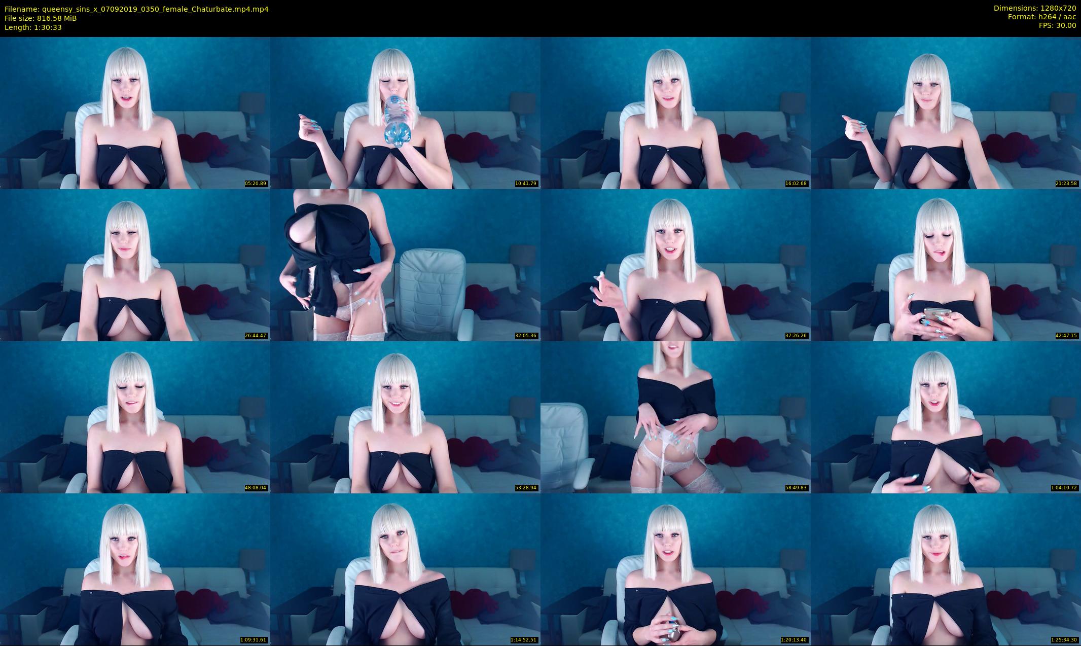 queensy_sins_x — 91 minute Chaturbate female cam show recording, 720p, Sep 7, 2019