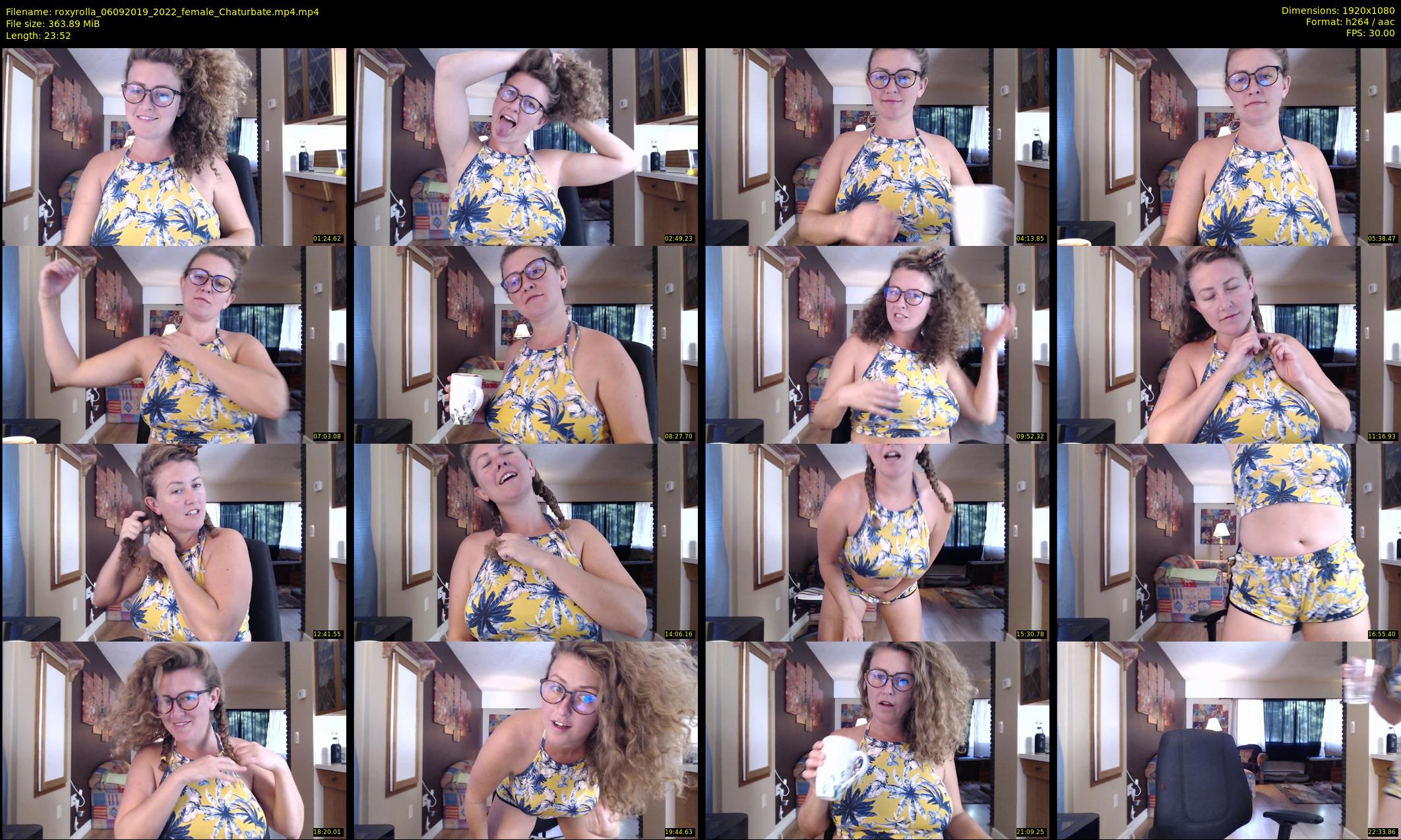 roxyrolla — 24 minute Chaturbate female cam show recording, 1080p, Sep 6, 2019