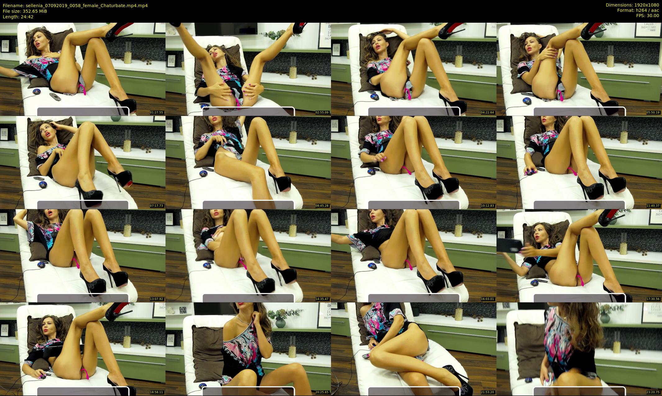 sellenia — 25 minute Chaturbate female cam show recording, 1080p, Sep 7, 2019