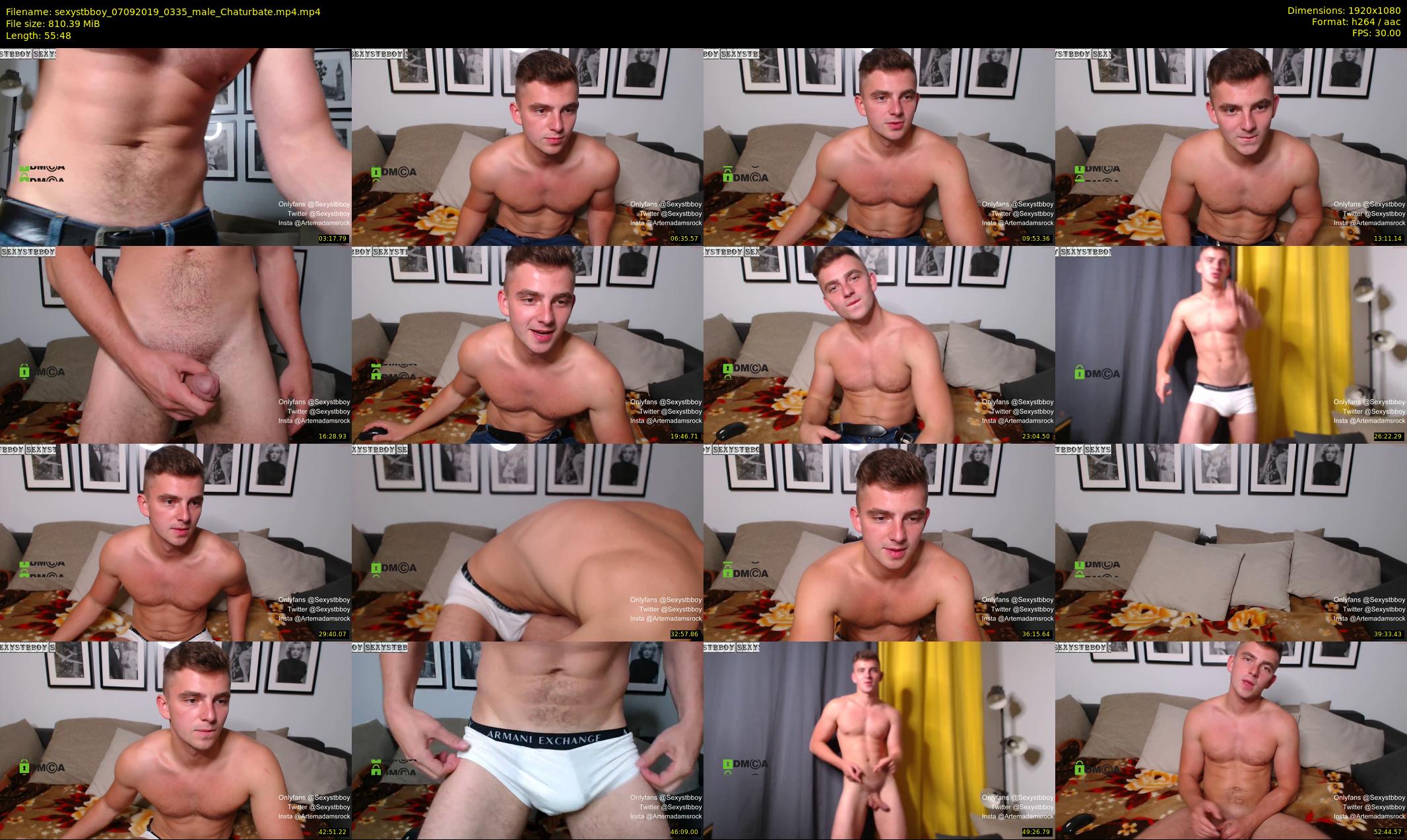 sexystbboy — 56 minute Chaturbate male cam show recording, 1080p, Sep 7, 2019