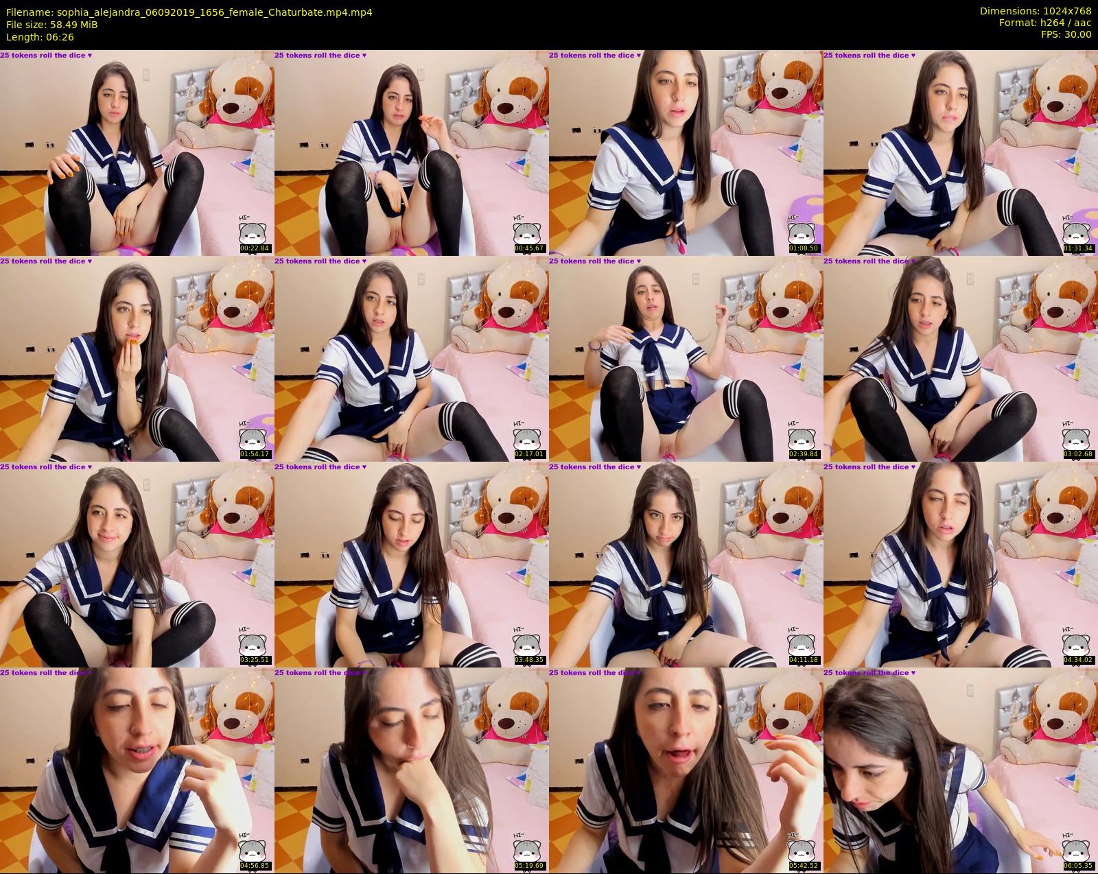 sophia_alejandra — 7 minute Chaturbate female cam show recording, 720p, Sep 6, 2019