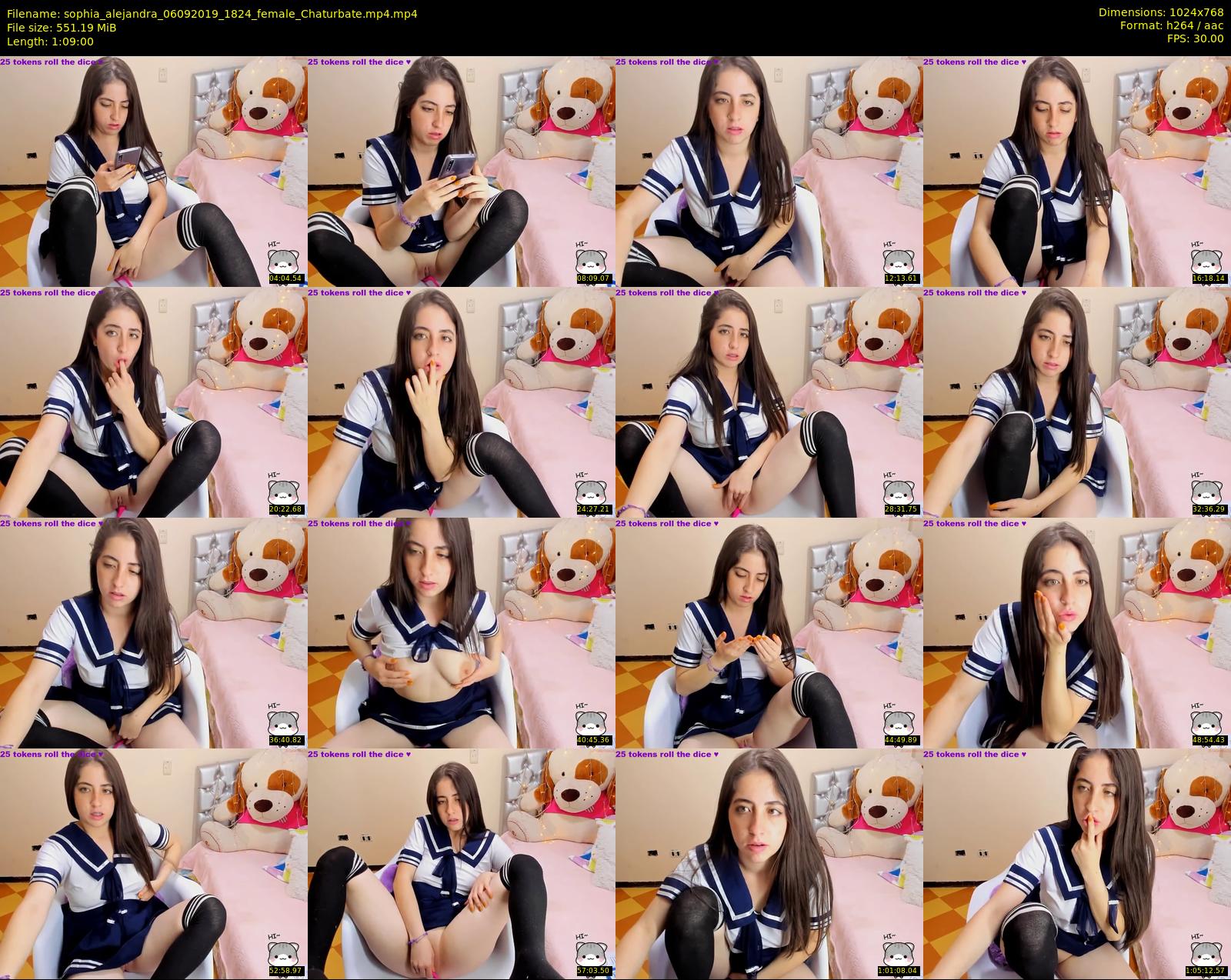 sophia_alejandra — 69 minute Chaturbate female cam show recording, 720p, Sep 6, 2019