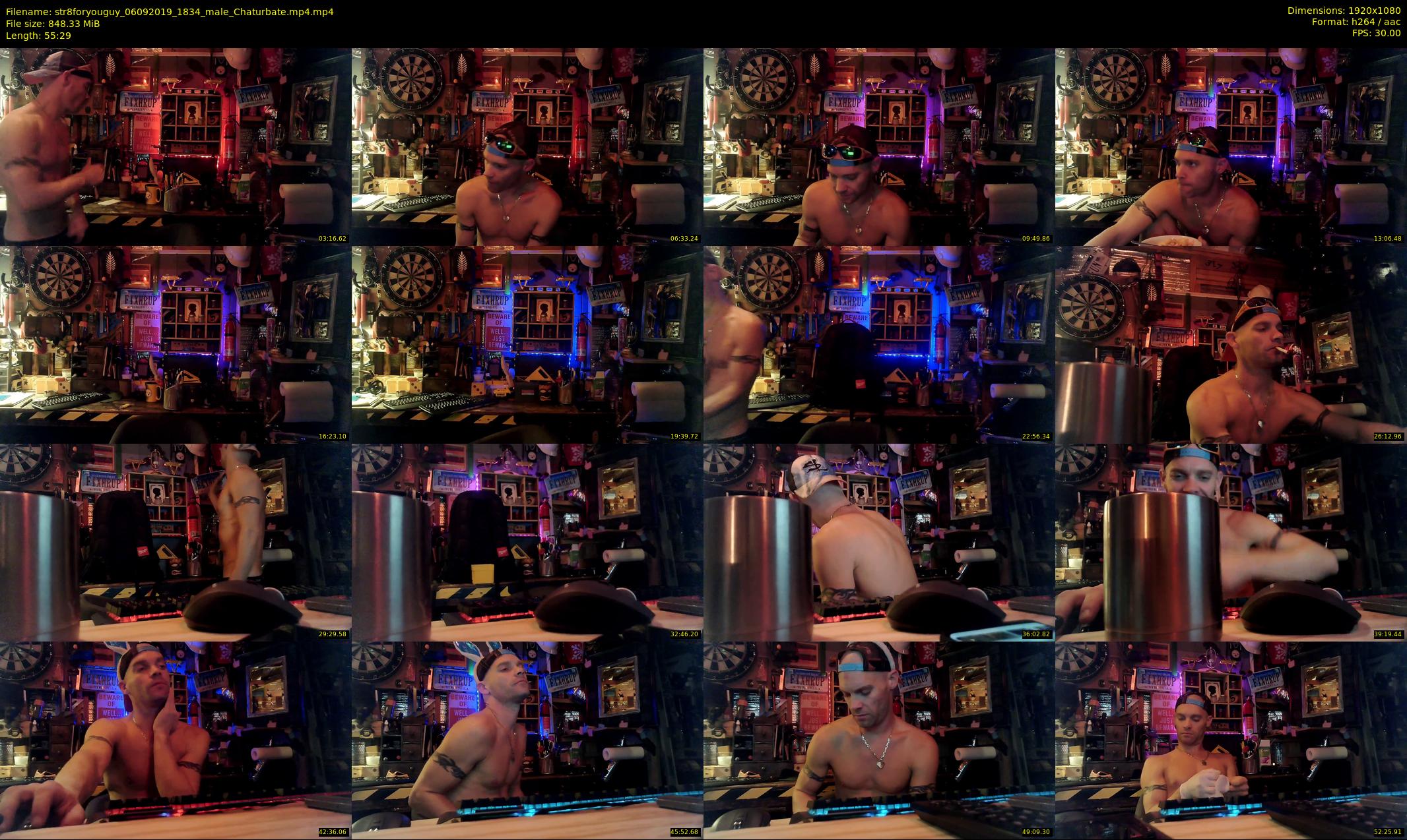 str8foryouguy — 56 minute Chaturbate male cam show recording, 1080p, Sep 6, 2019