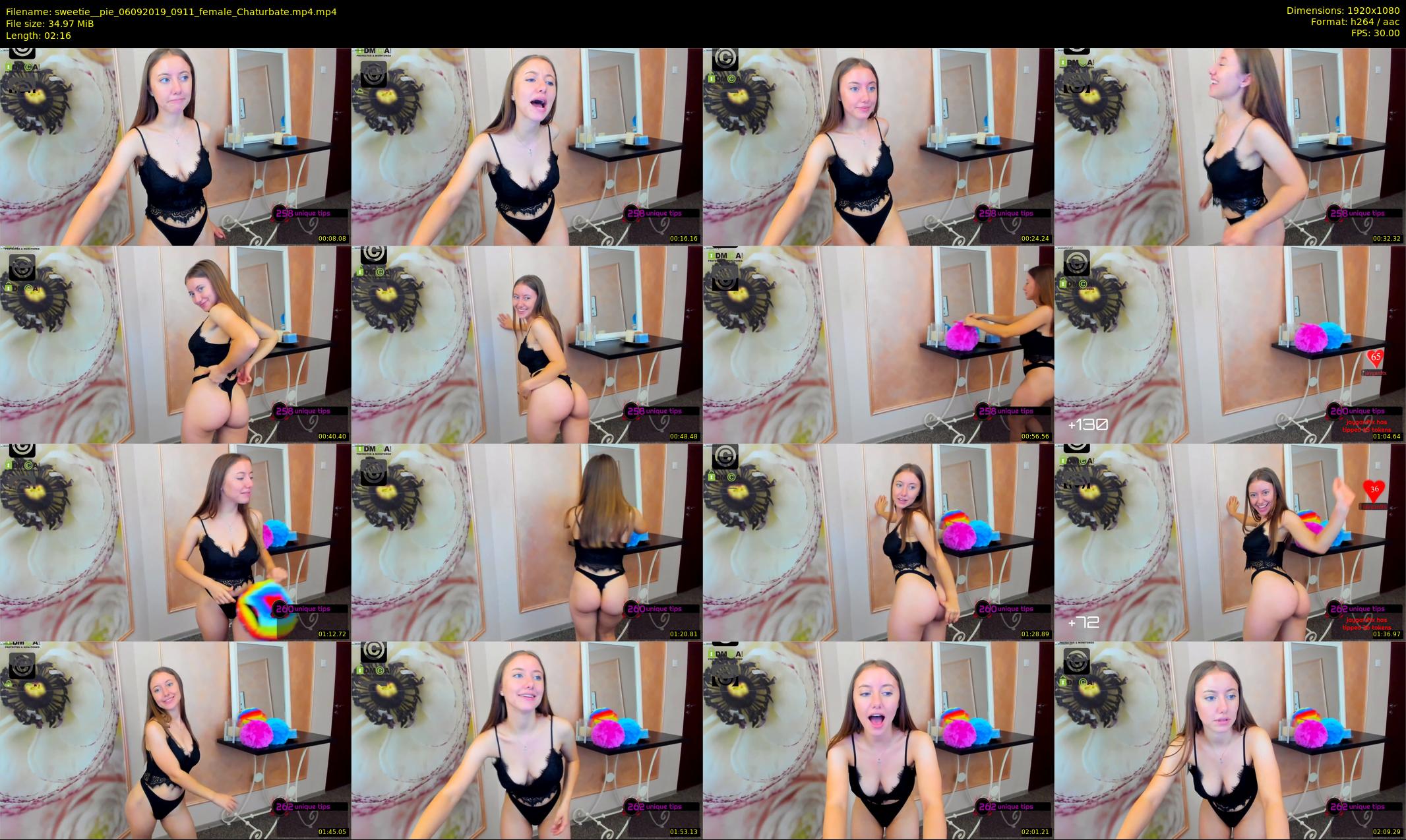 sweetie__pie — 3 minute Chaturbate female cam show recording, 1080p, Sep 6, 2019