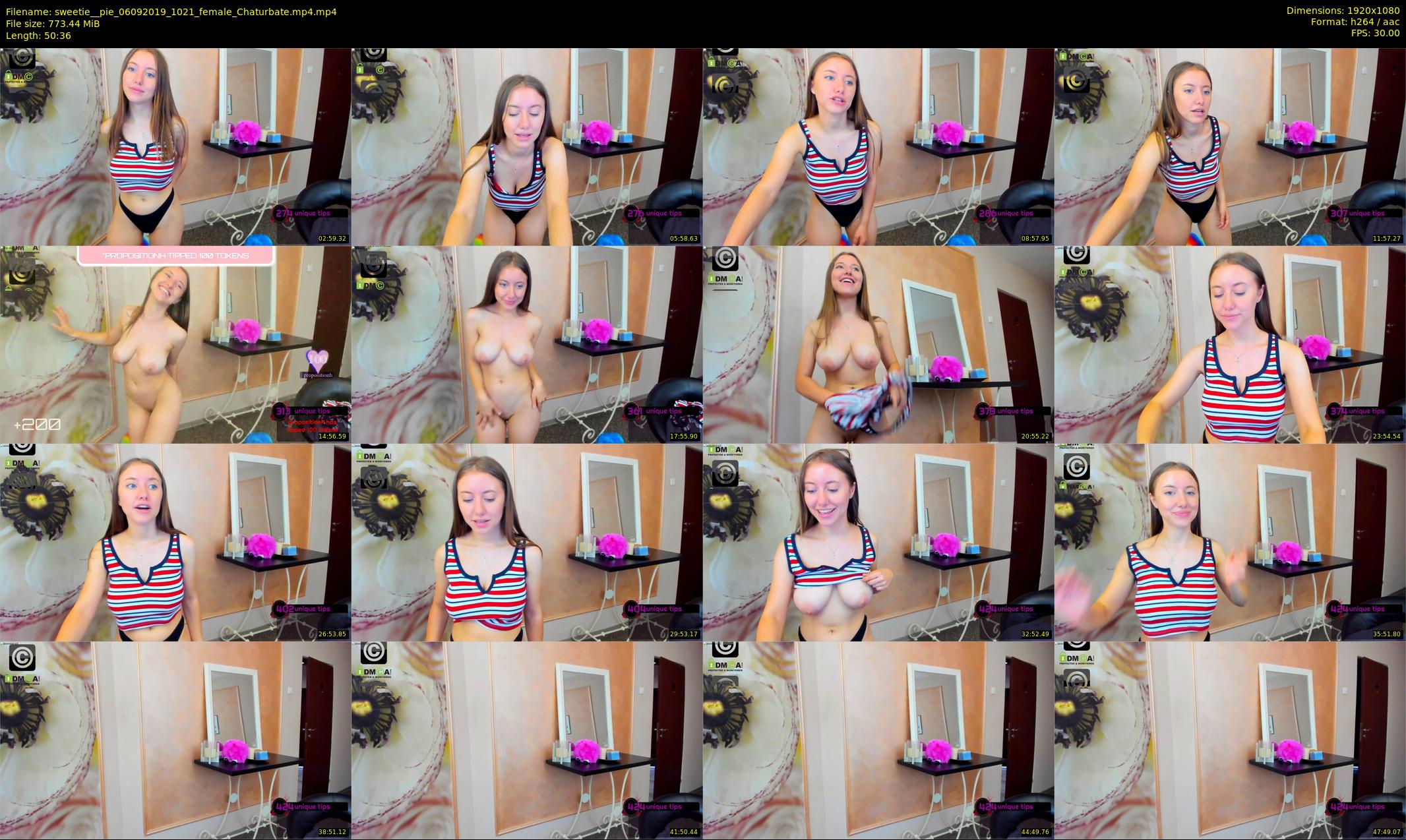 sweetie__pie — 51 minute Chaturbate female cam show recording, 1080p, Sep 6, 2019
