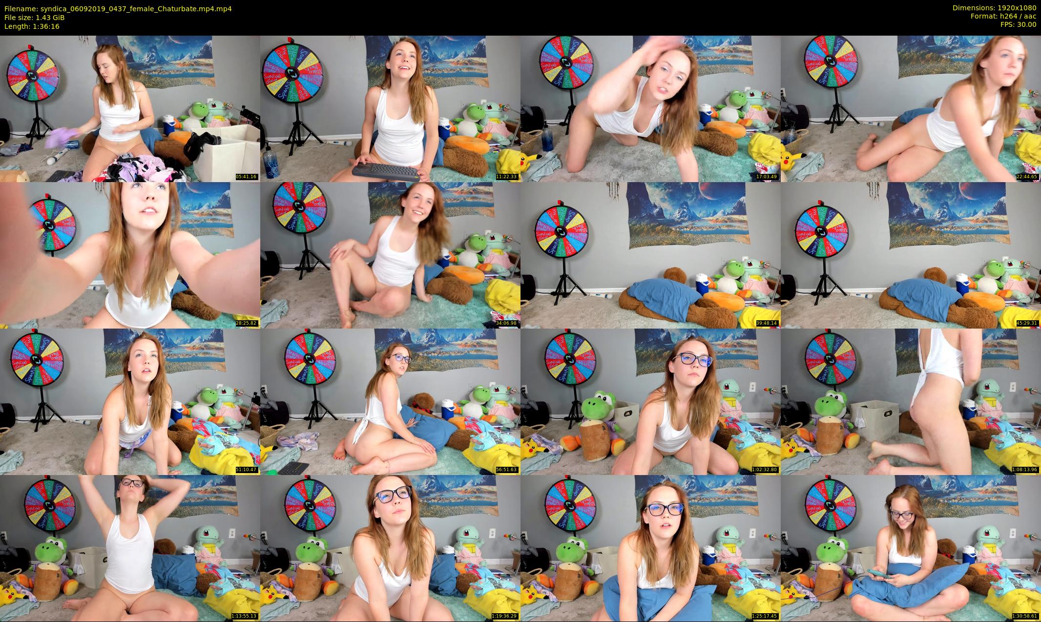 syndica — 97 minute Chaturbate female cam show recording, 1080p, Sep 6, 2019
