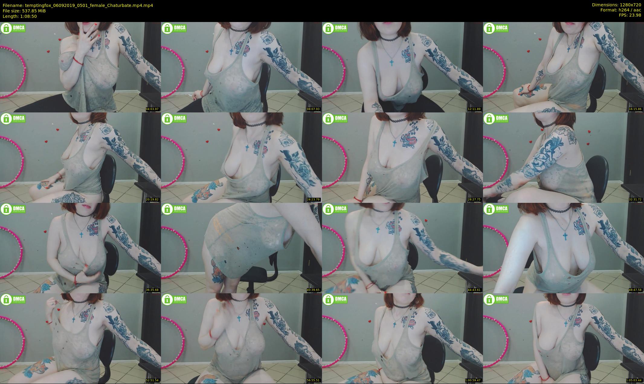 temptingfox — 69 minute Chaturbate female cam show recording, 720p, Sep 6, 2019