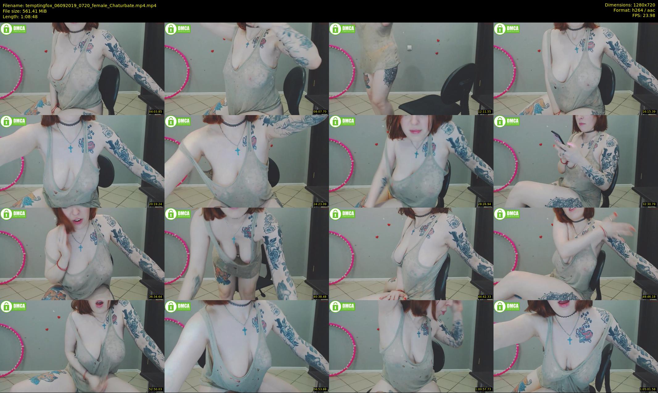 temptingfox — 69 minute Chaturbate female cam show recording, 720p, Sep 6, 2019