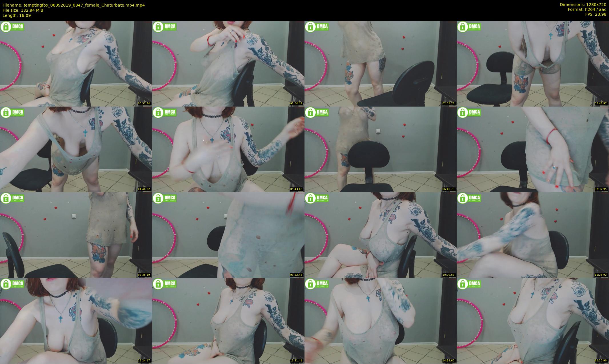 temptingfox — 17 minute Chaturbate female cam show recording, 720p, Sep 6, 2019