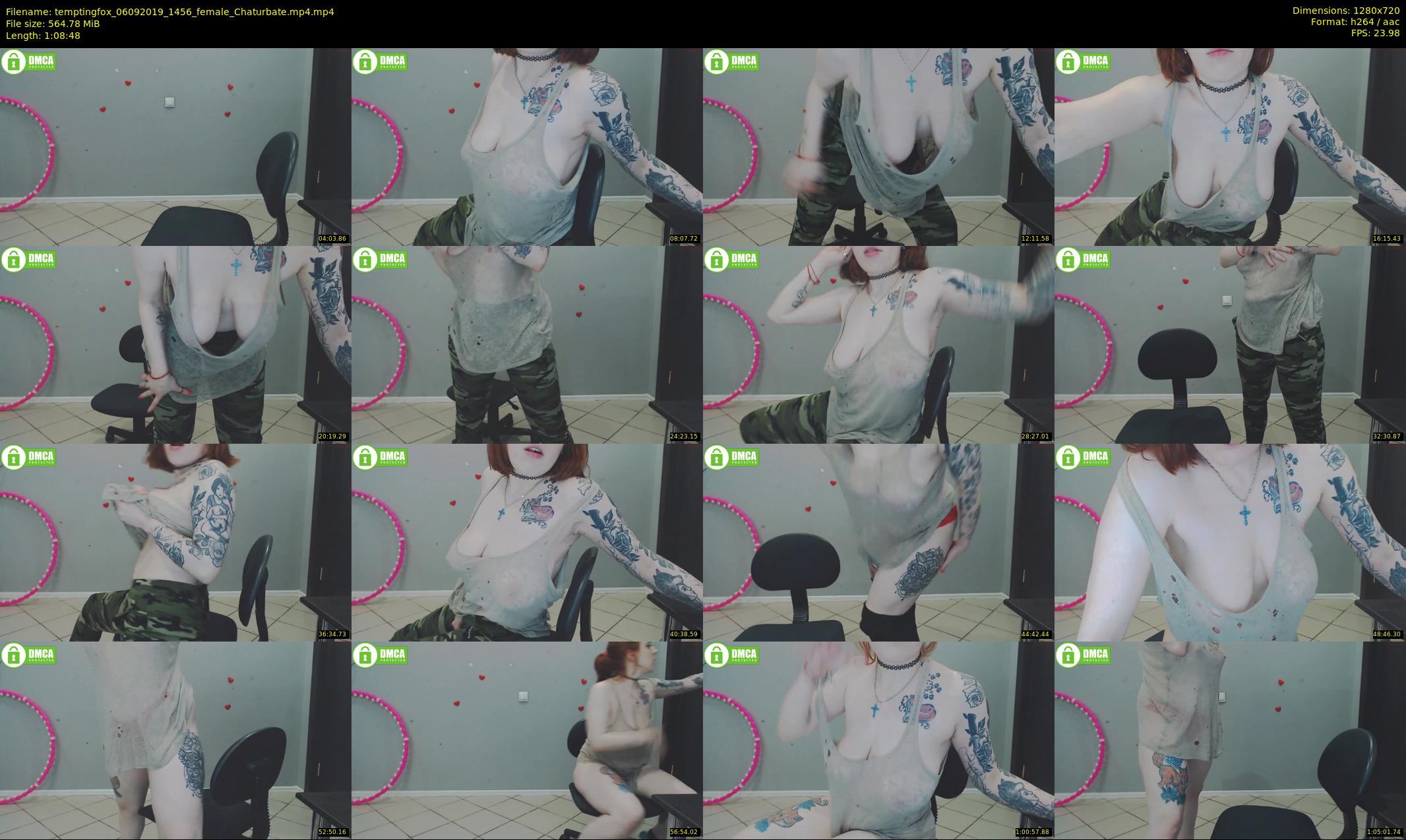 temptingfox — 69 minute Chaturbate female cam show recording, 720p, Sep 6, 2019