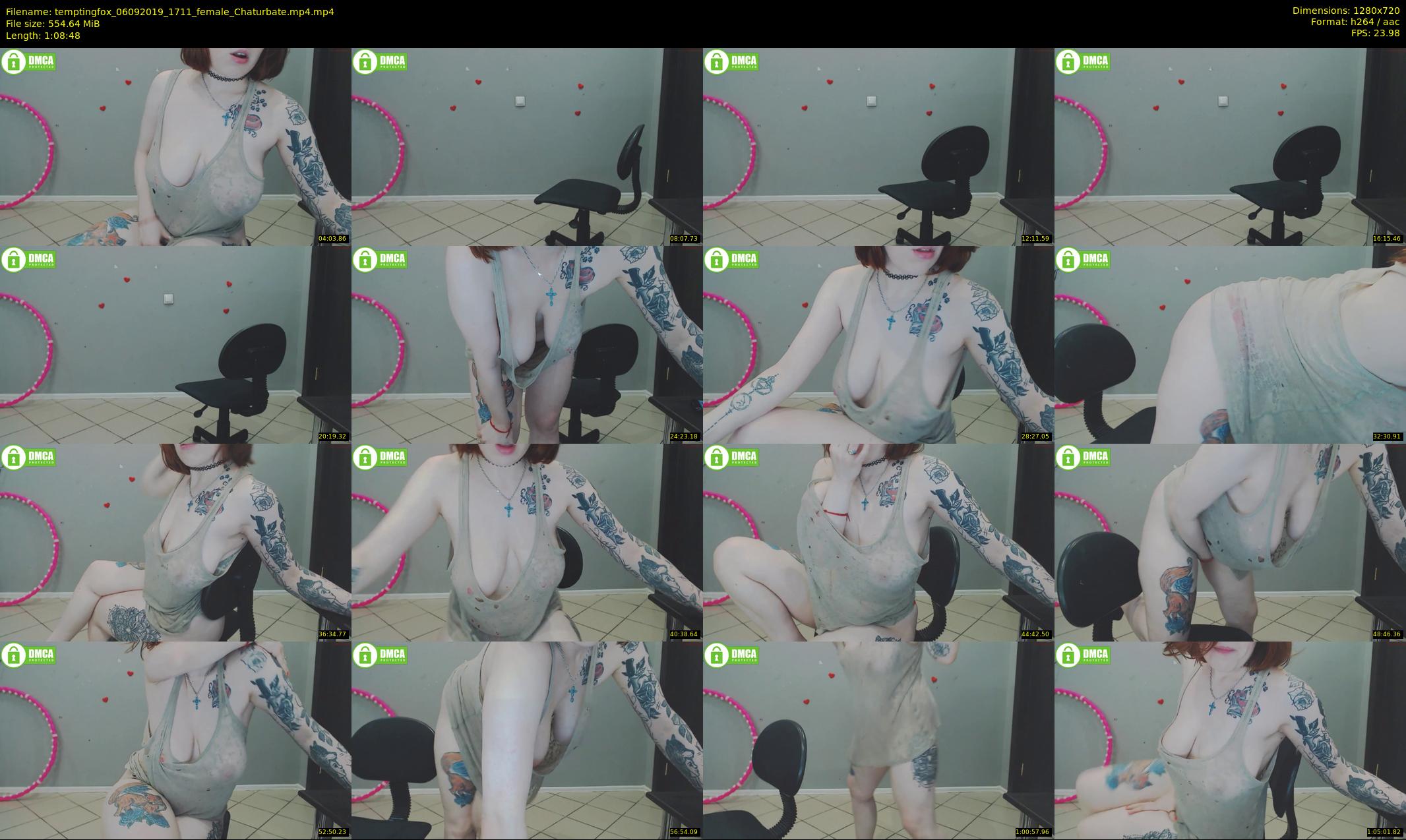 temptingfox — 69 minute Chaturbate female cam show recording, 720p, Sep 6, 2019