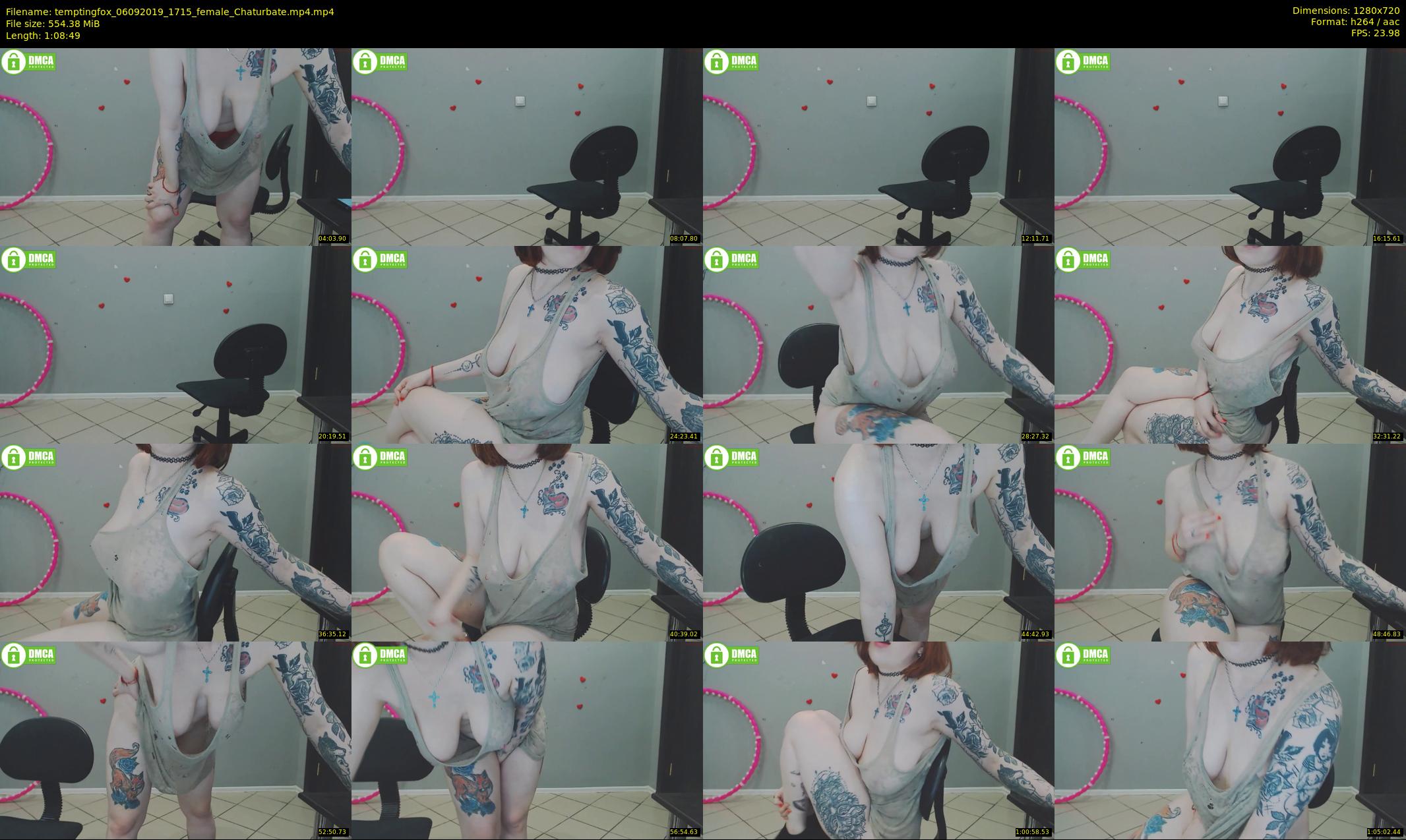 temptingfox — 69 minute Chaturbate female cam show recording, 720p, Sep 6, 2019