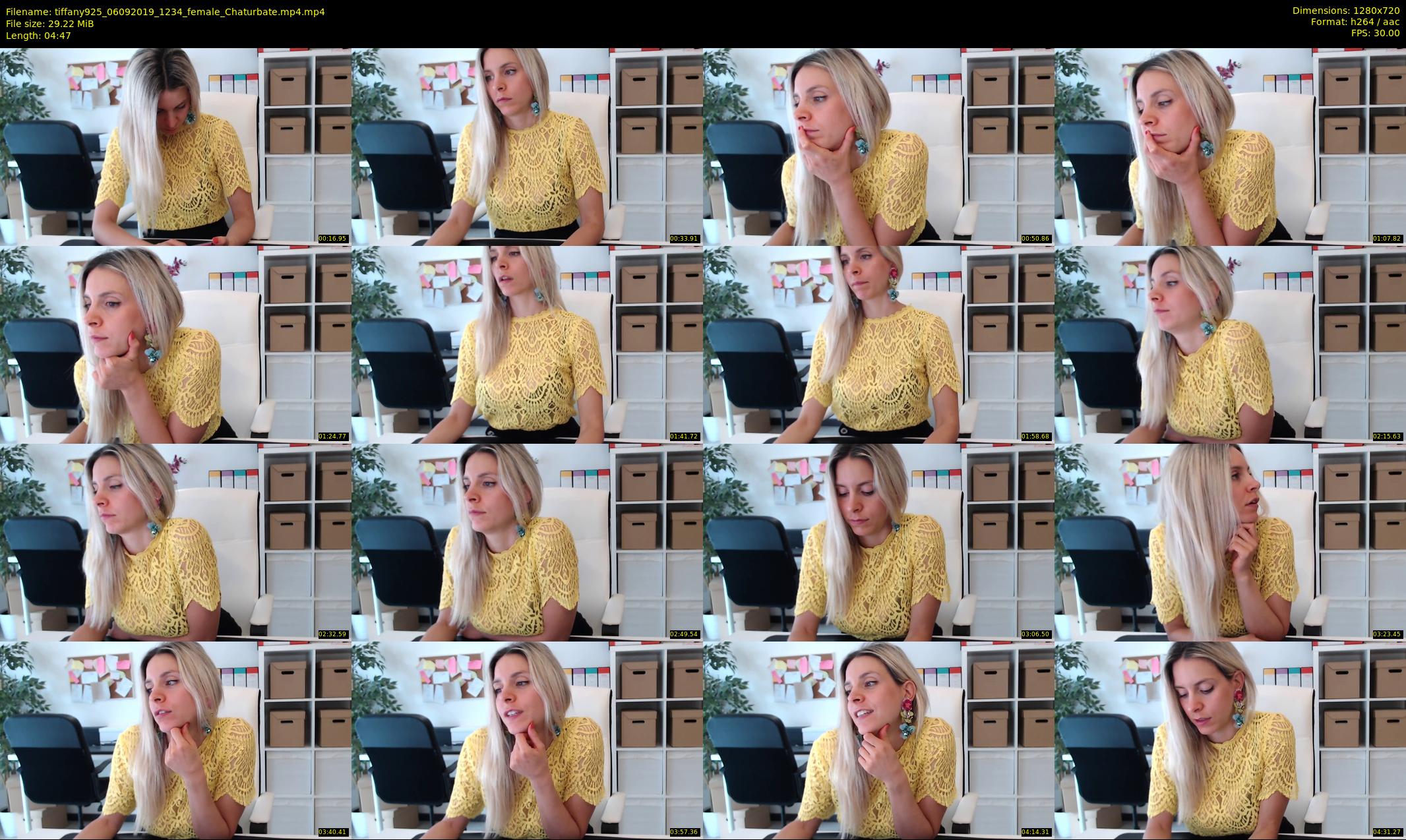 tiffany925 — 5 minute Chaturbate female cam show recording, 720p, Sep 6, 2019