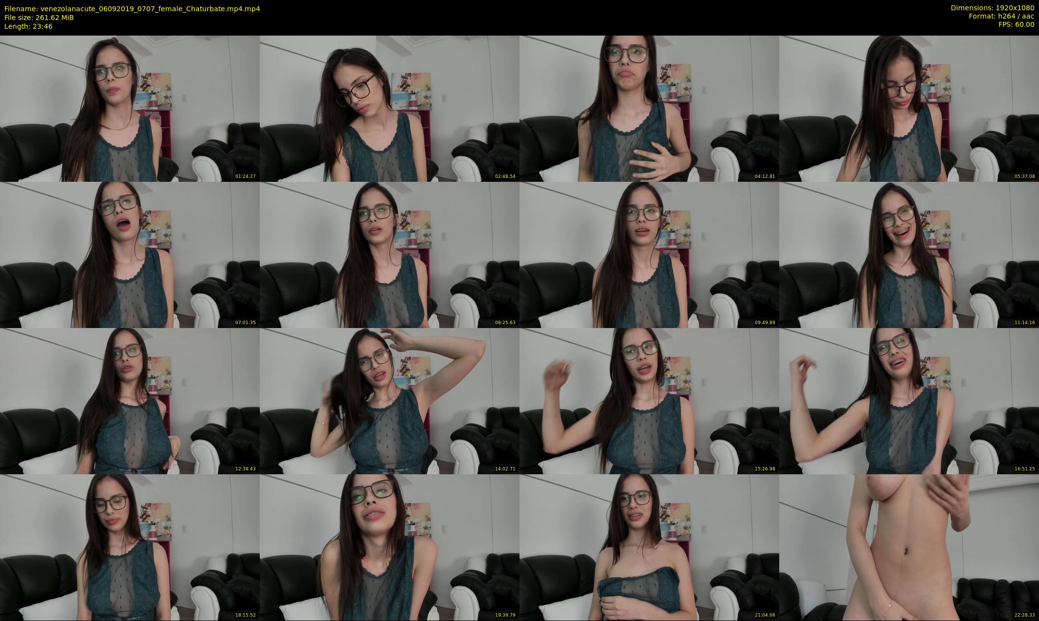 venezolanacute — 24 minute Chaturbate female cam show recording, 1080p, Sep 6, 2019