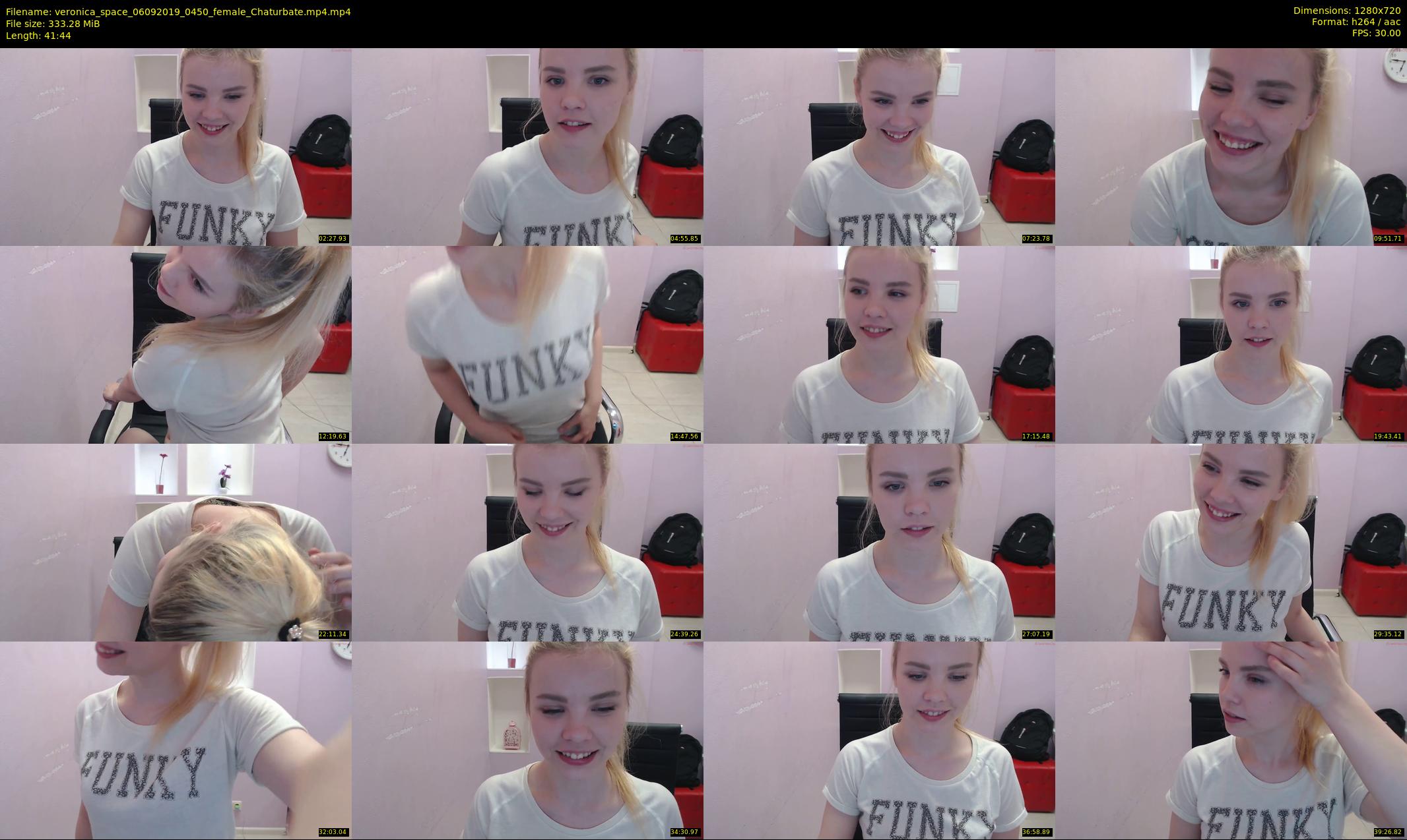 veronica_space — 42 minute Chaturbate female cam show recording, 720p, Sep 6, 2019