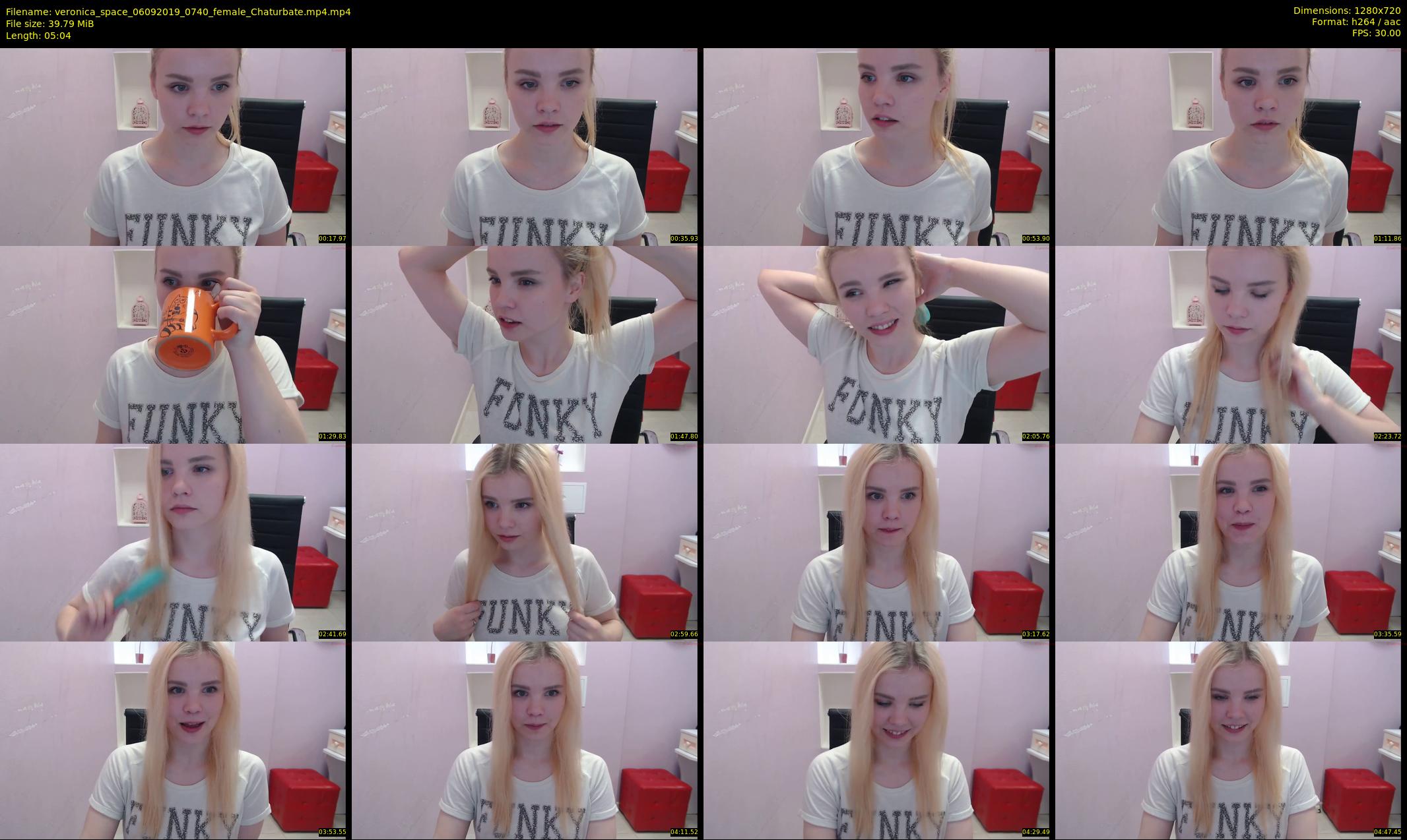 veronica_space — 6 minute Chaturbate female cam show recording, 720p, Sep 6, 2019