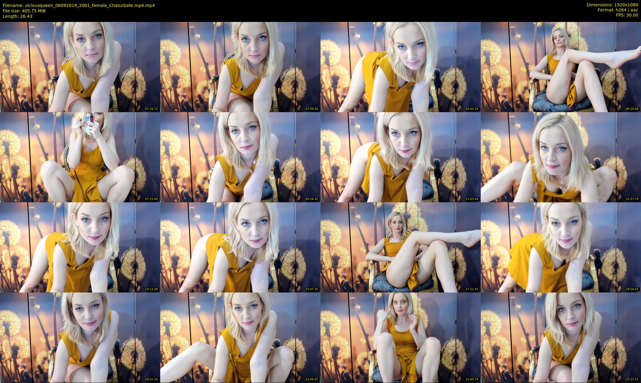 viciousqueen — 27 minute Chaturbate female cam show recording, 1080p, Sep 6, 2019