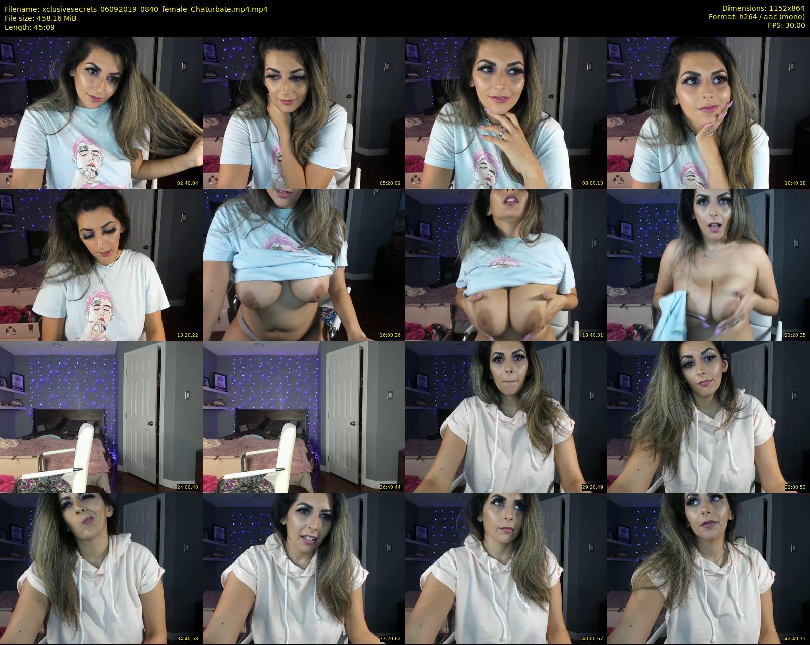 xclusivesecrets — 46 minute Chaturbate female cam show recording, 720p, Sep 6, 2019