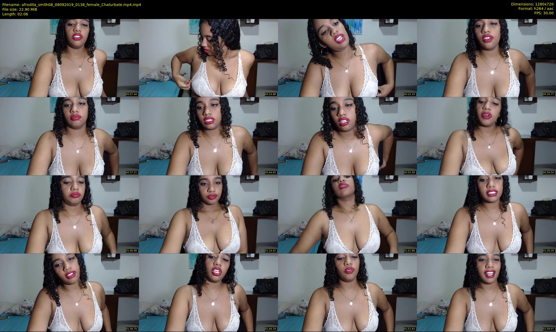 afrodita_smith08 — 3 minute Chaturbate female cam show recording, 720p, Sep 8, 2019