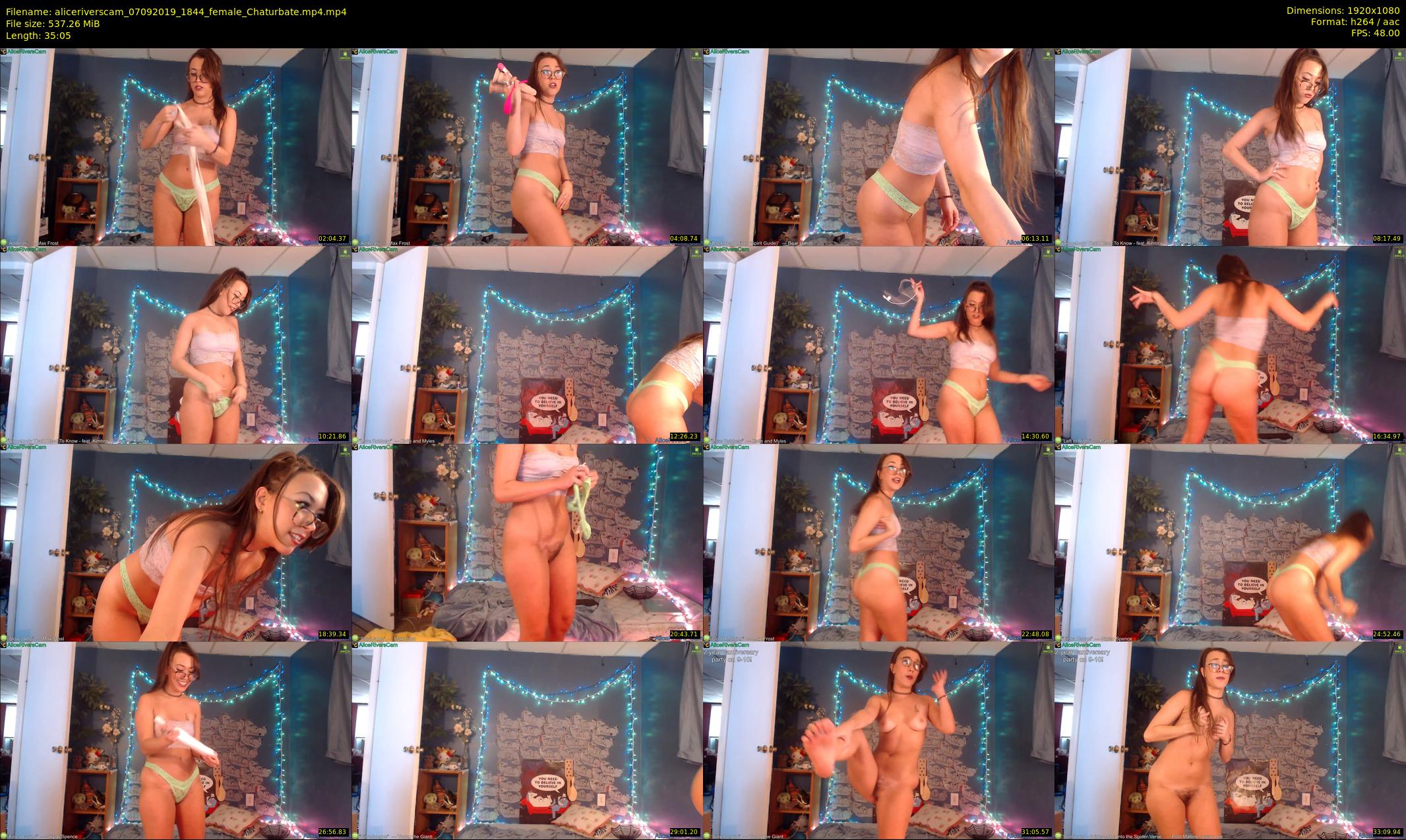 aliceriverscam — 36 minute Chaturbate female cam show recording, 1080p, Sep 7, 2019