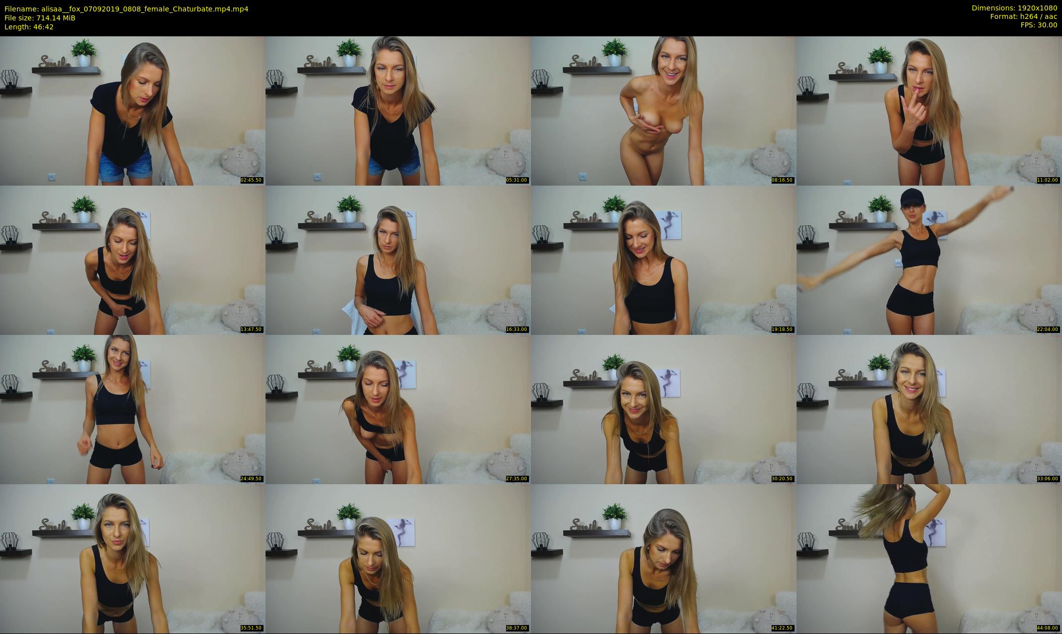 alisaa__fox — 47 minute Chaturbate female cam show recording, 1080p, Sep 7, 2019
