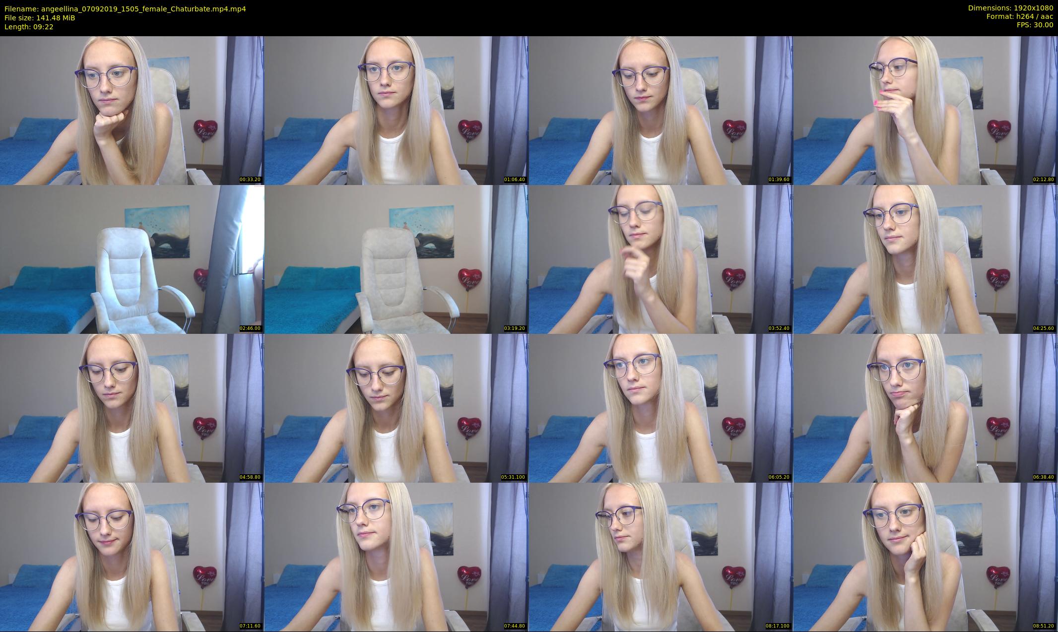 angeellina — 10 minute Chaturbate female cam show recording, 1080p, Sep 7, 2019