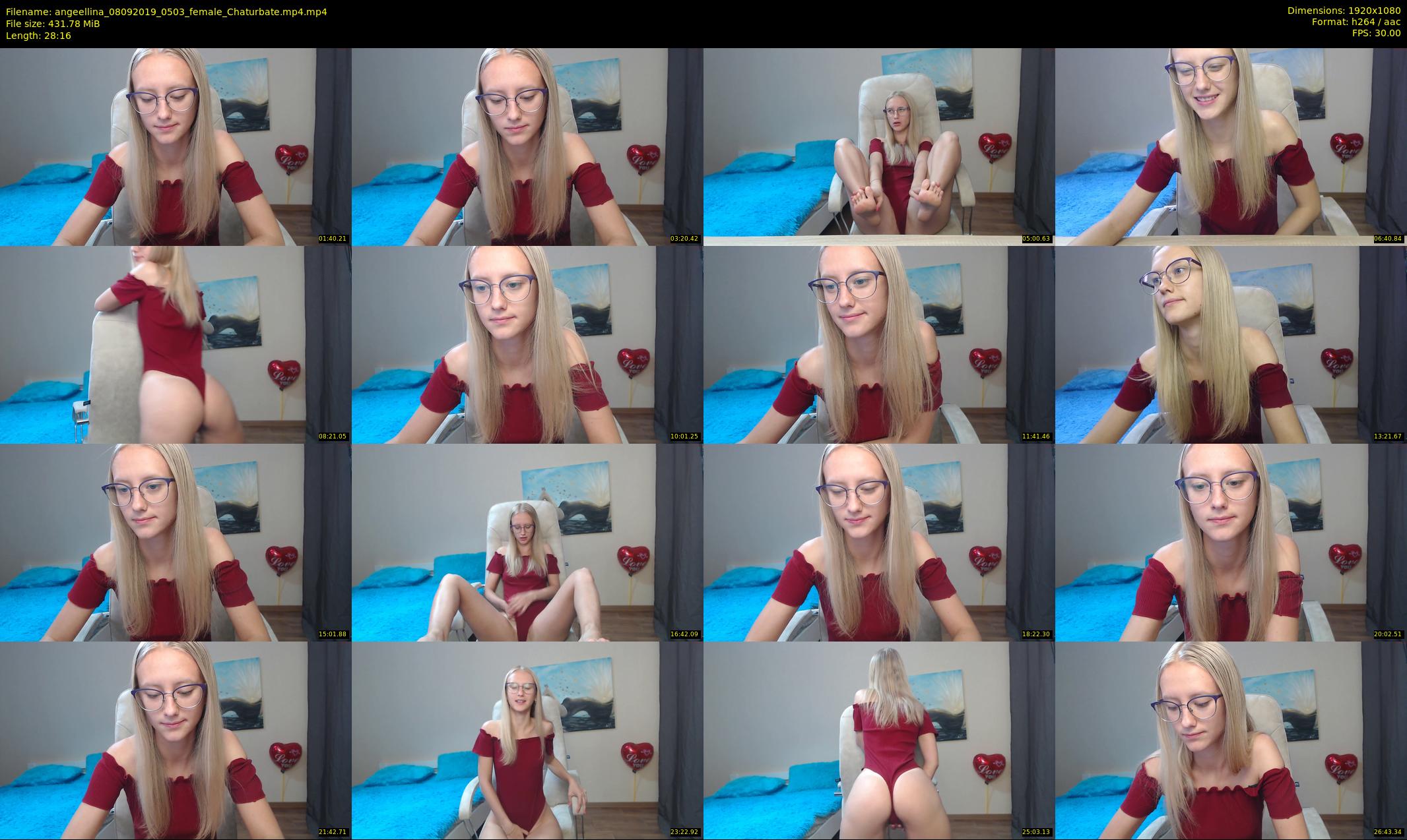 angeellina — 29 minute Chaturbate female cam show recording, 1080p, Sep 8, 2019
