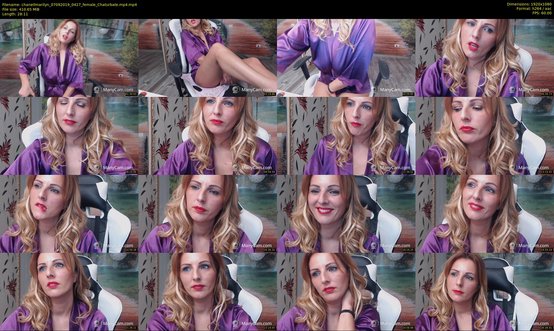 chanellmarilyn — 29 minute Chaturbate female cam show recording, 1080p, Sep 7, 2019