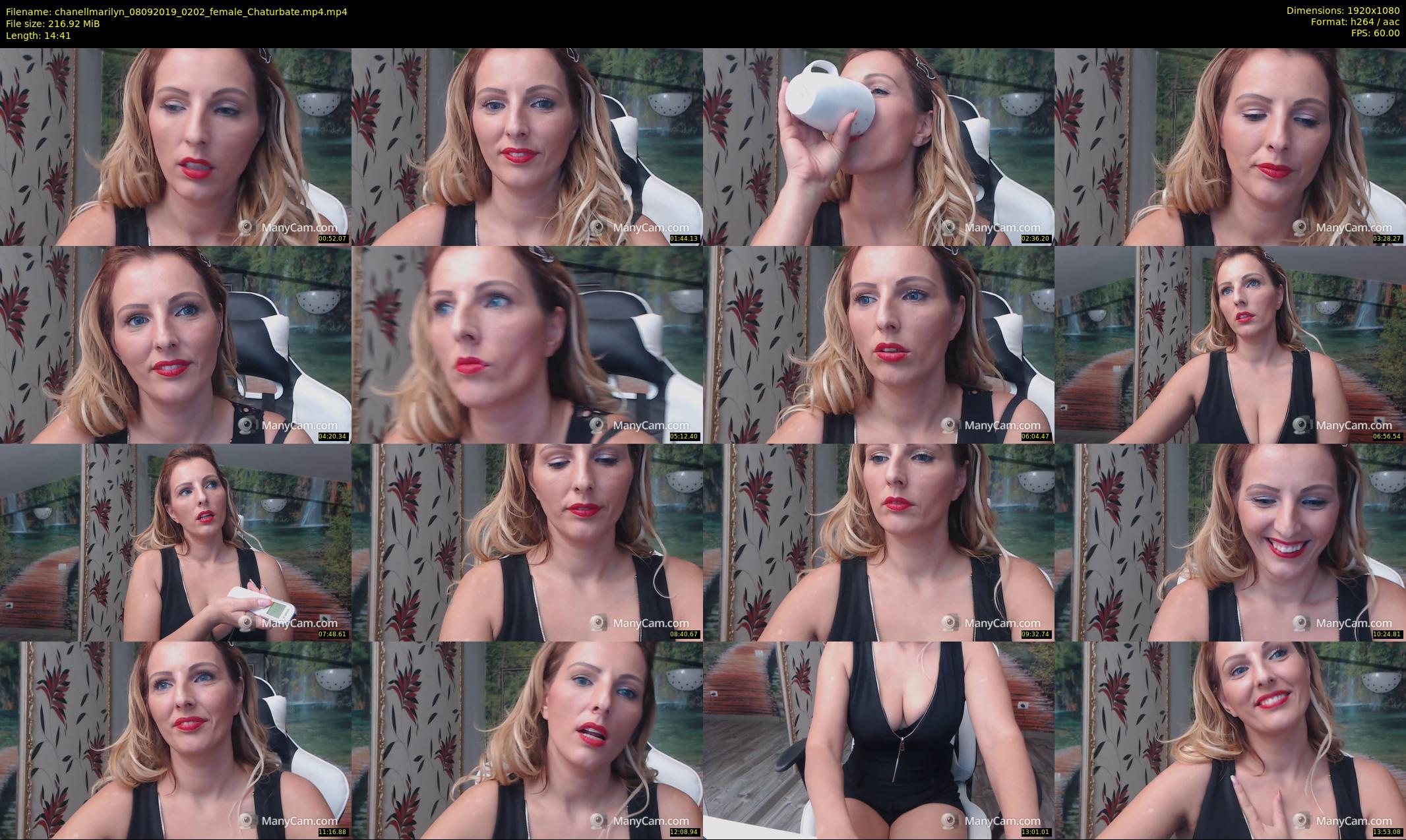 chanellmarilyn — 15 minute Chaturbate female cam show recording, 1080p, Sep 8, 2019