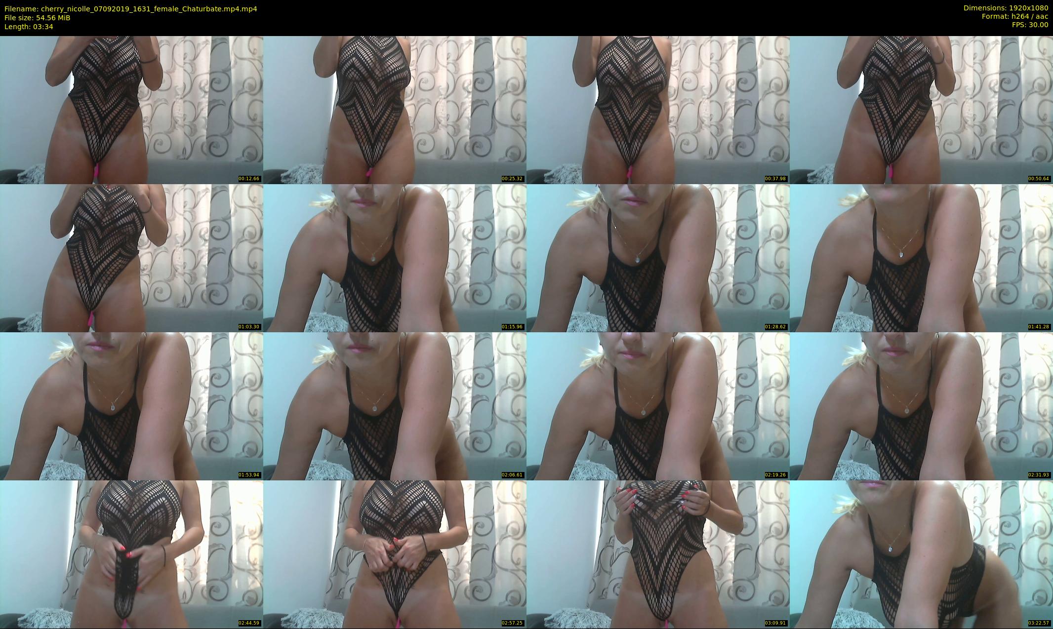 cherry_nicolle — 4 minute Chaturbate female cam show recording, 1080p, Sep 7, 2019