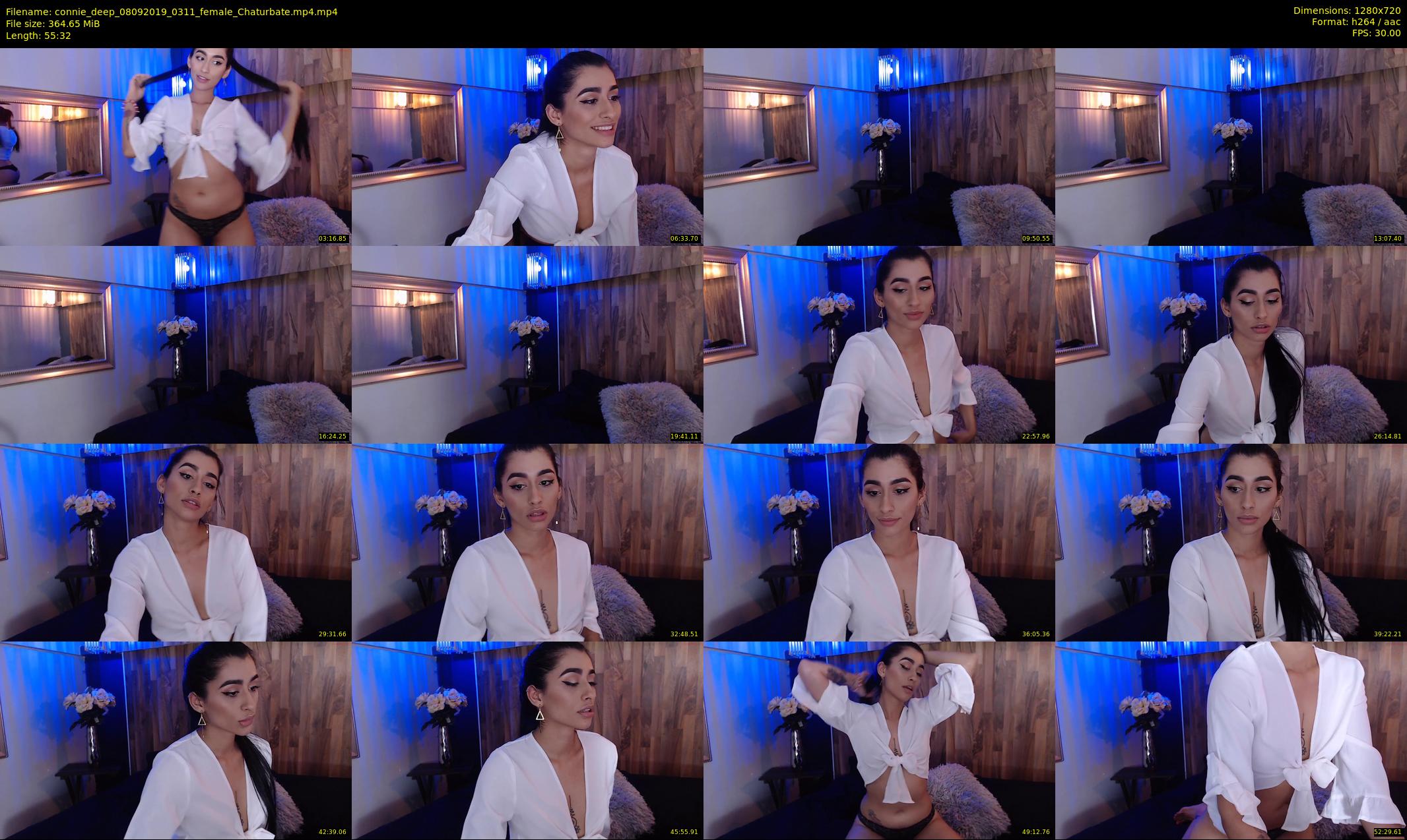 connie_deep — 56 minute Chaturbate female cam show recording, 720p, Sep 8, 2019