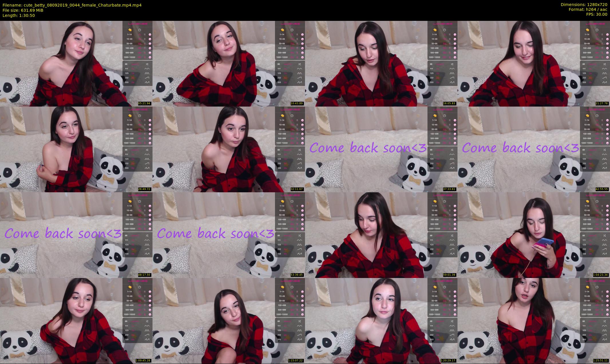 cute_betty — 91 minute Chaturbate female cam show recording, 720p, Sep 8, 2019