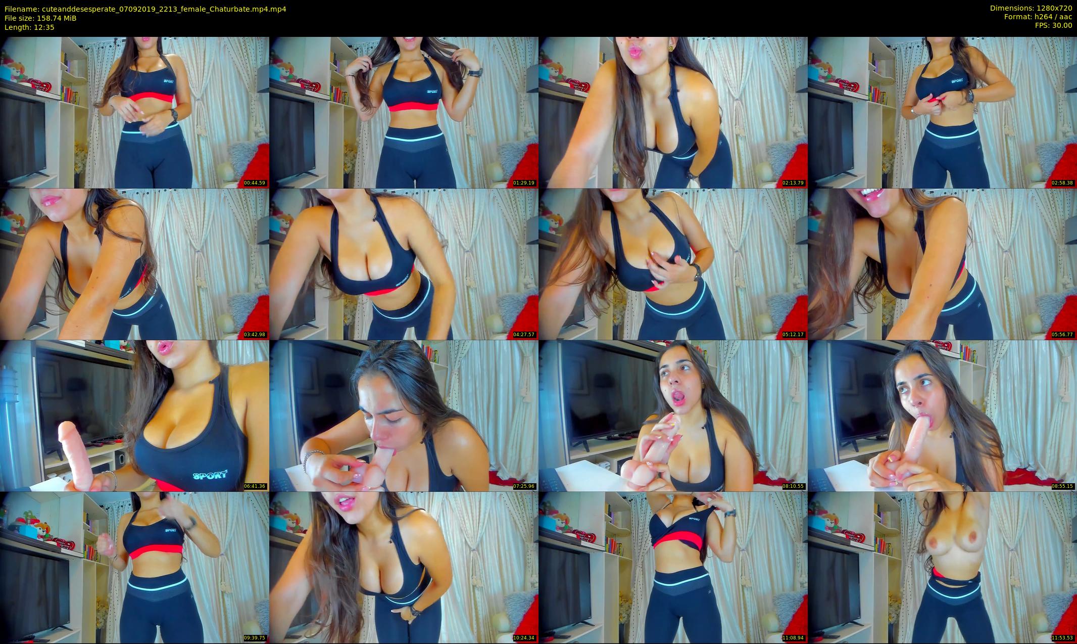 cuteanddesesperate — 13 minute Chaturbate female cam show recording, 720p, Sep 7, 2019