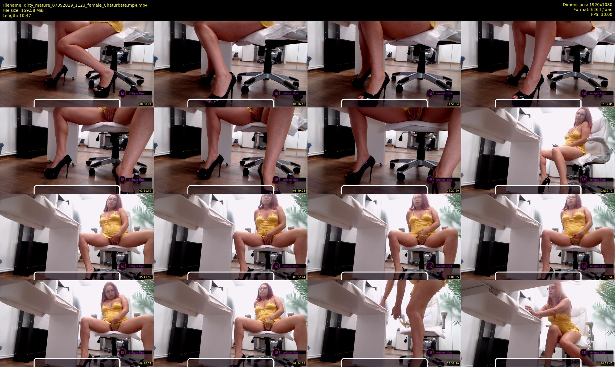 dirty_mature — 11 minute Chaturbate female cam show recording, 1080p, Sep 7, 2019
